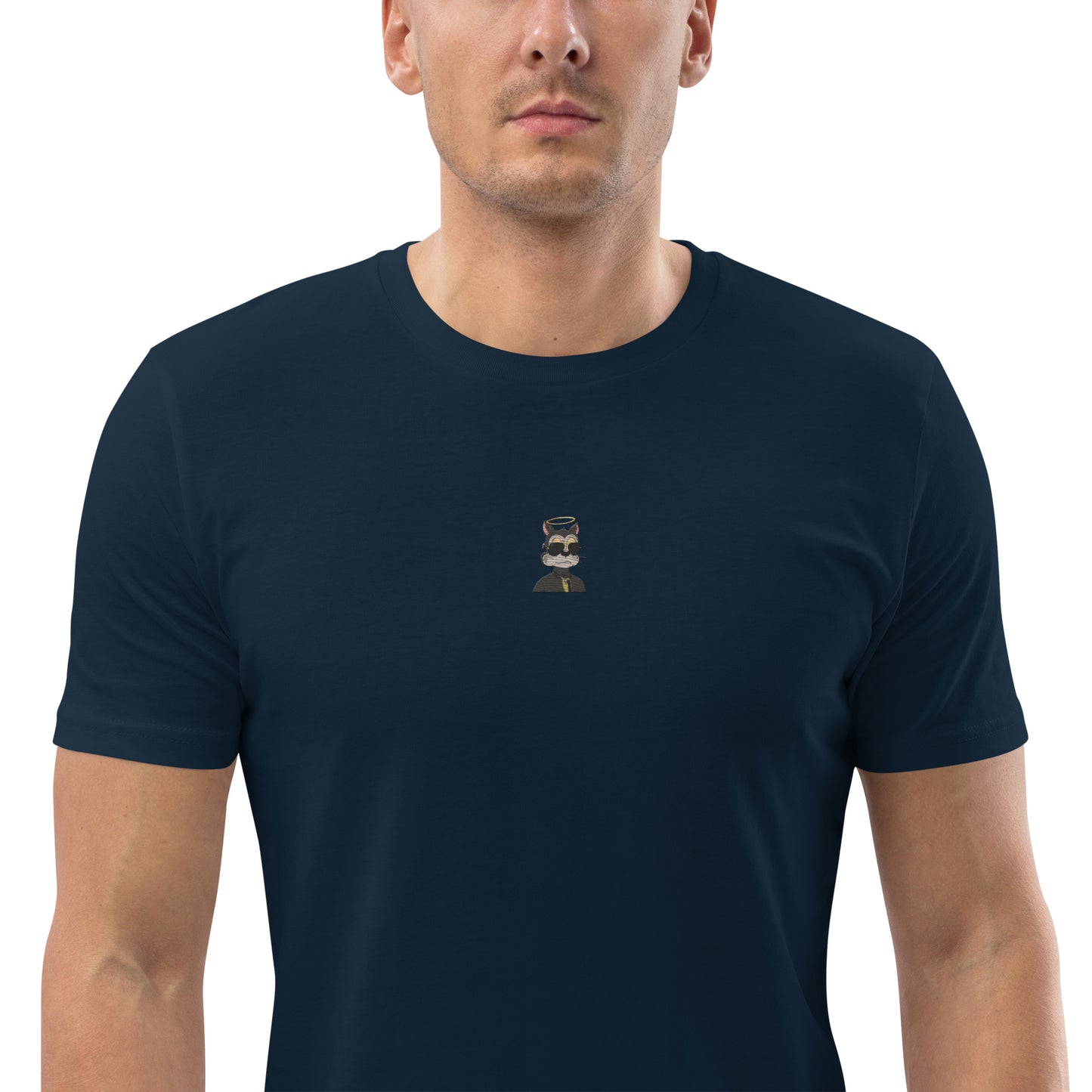 Unisex organic cotton t-shirt feat TOON #8551 (front embroidered + rear print)