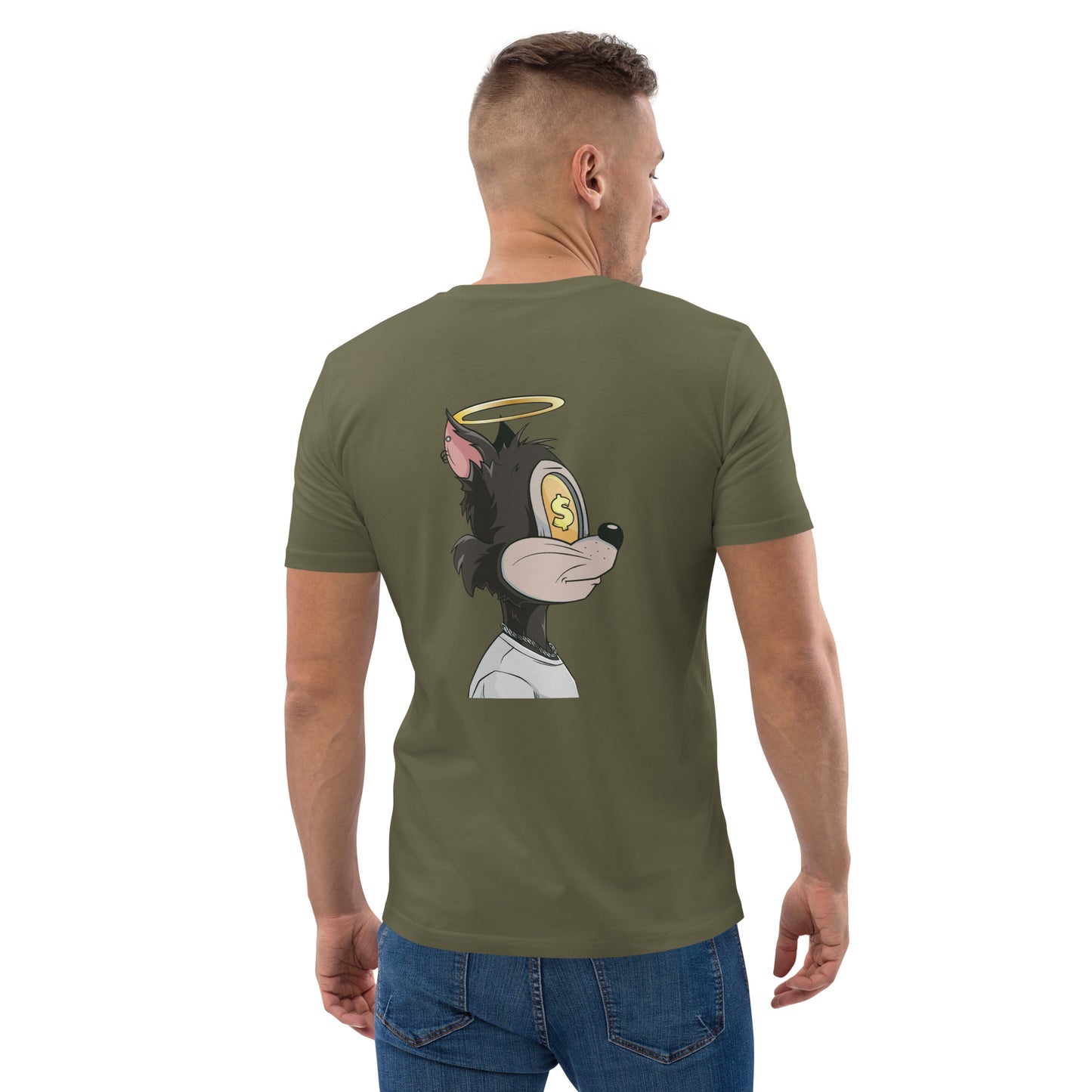 Unisex organic cotton t-shirt feat. TOON #590 (front embroidered + rear print)