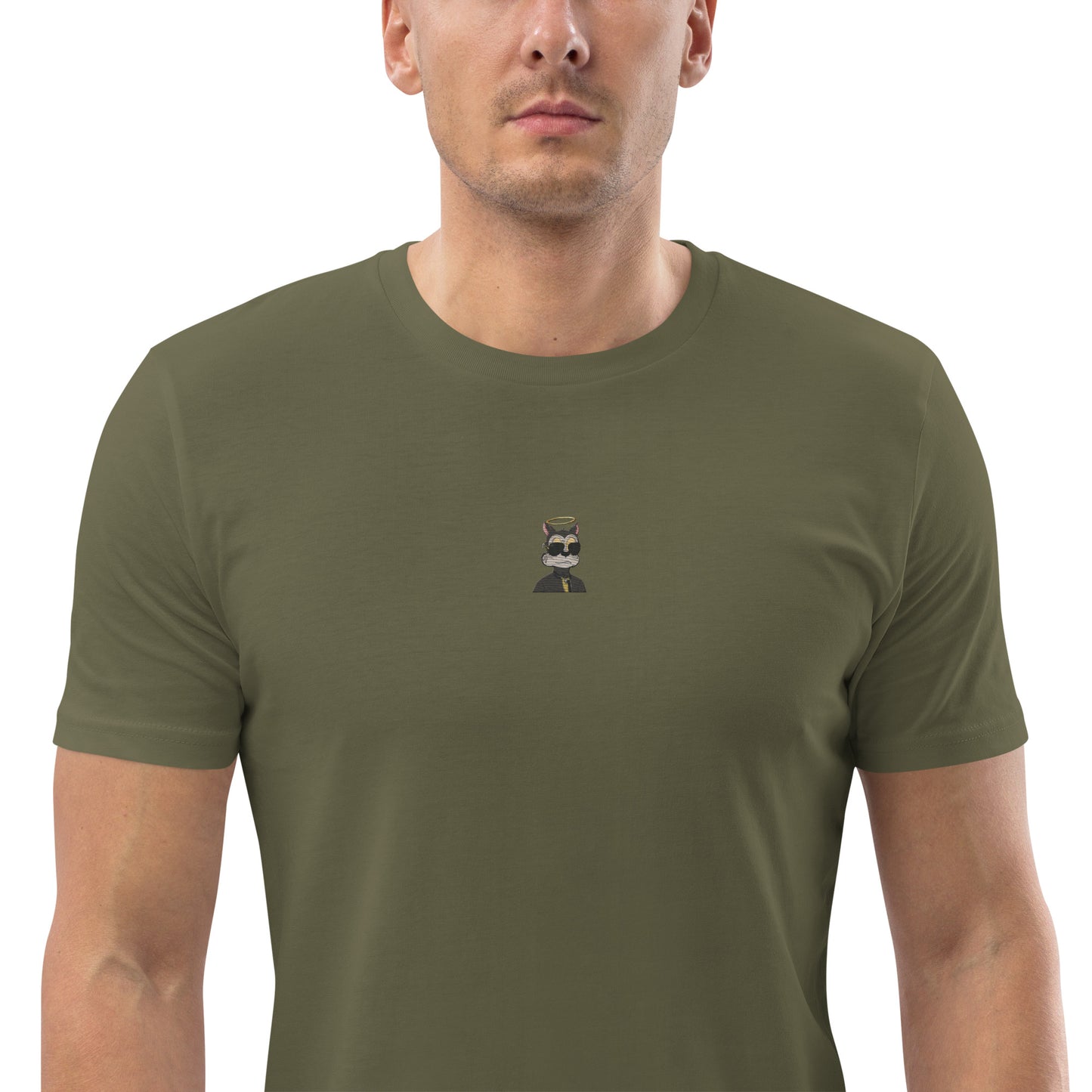 Unisex organic cotton t-shirt feat TOON #8551 (front embroidered + rear print)