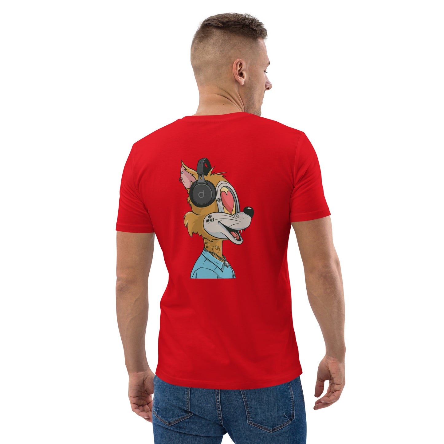 Unisex organic cotton t-shirt feat TOON #2425 (front embroidered + rear print)