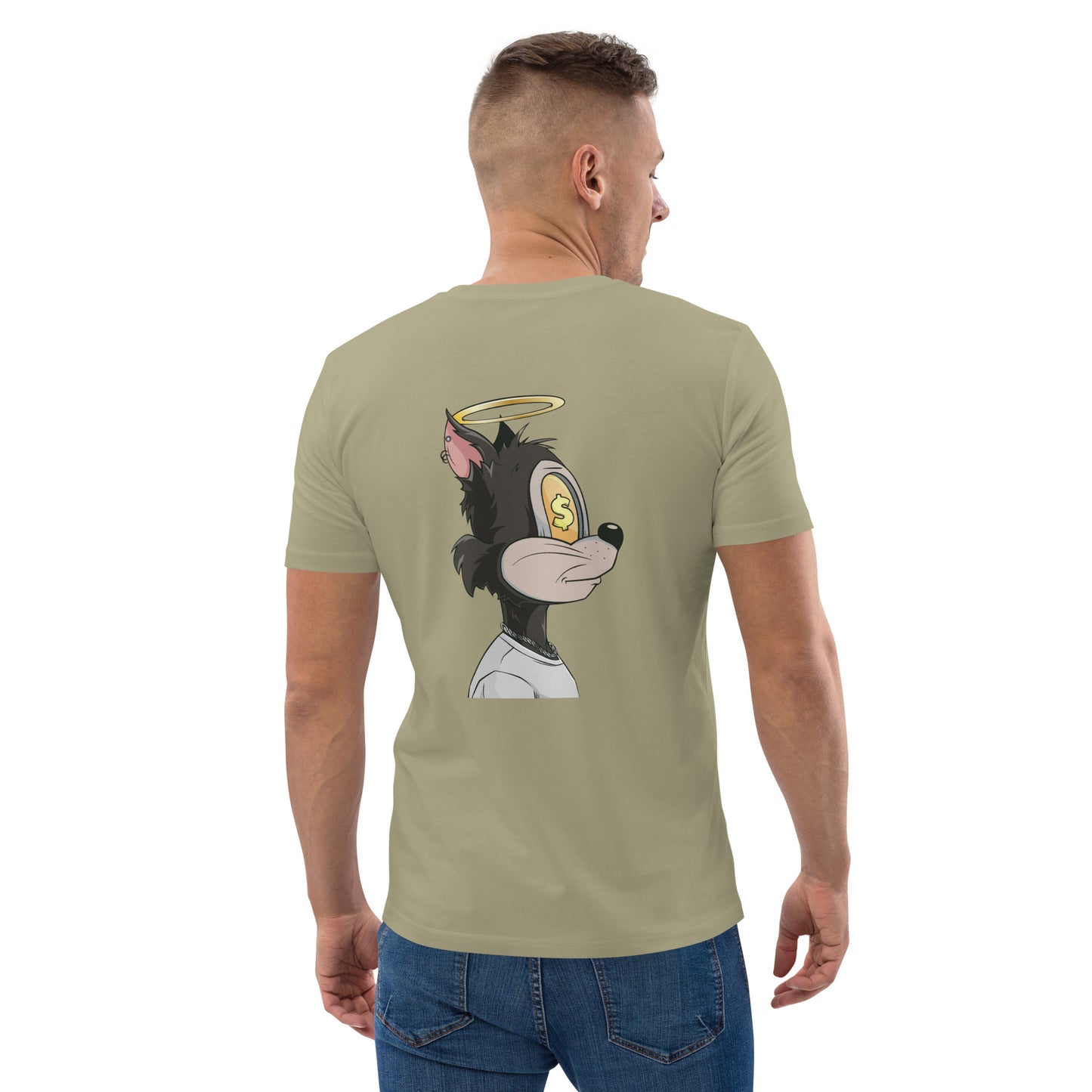 Unisex organic cotton t-shirt feat. TOON #590 (front embroidered + rear print)