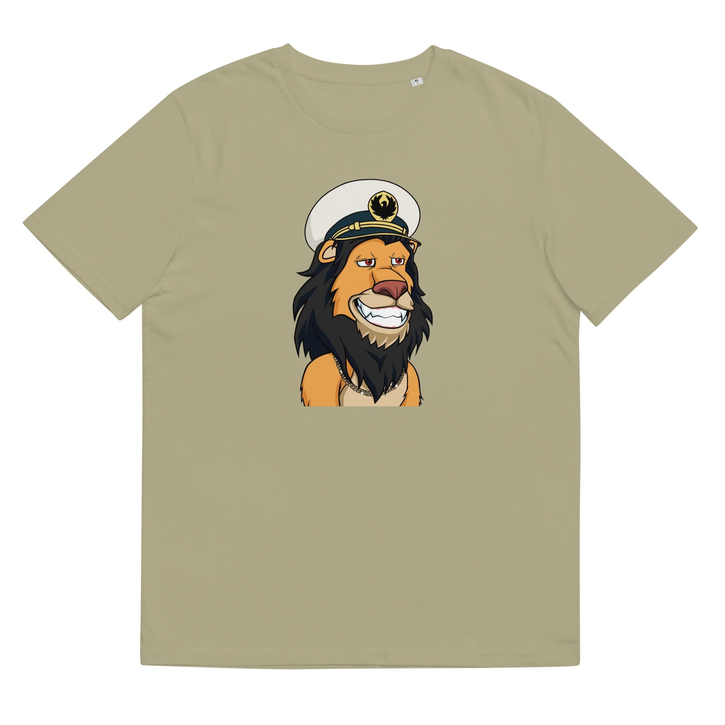 Unisex organic cotton t-shirt feat Lazy Lion #8067