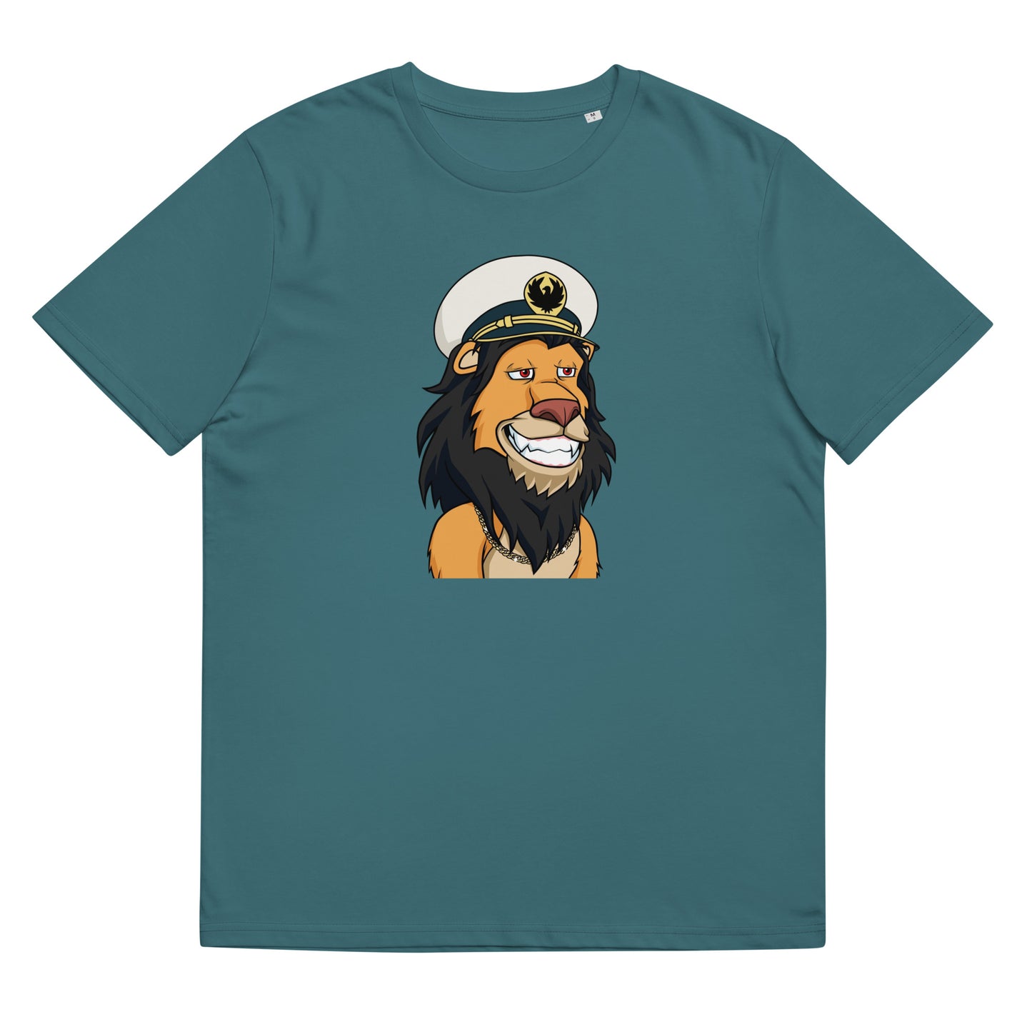 Unisex organic cotton t-shirt feat Lazy Lion #8067