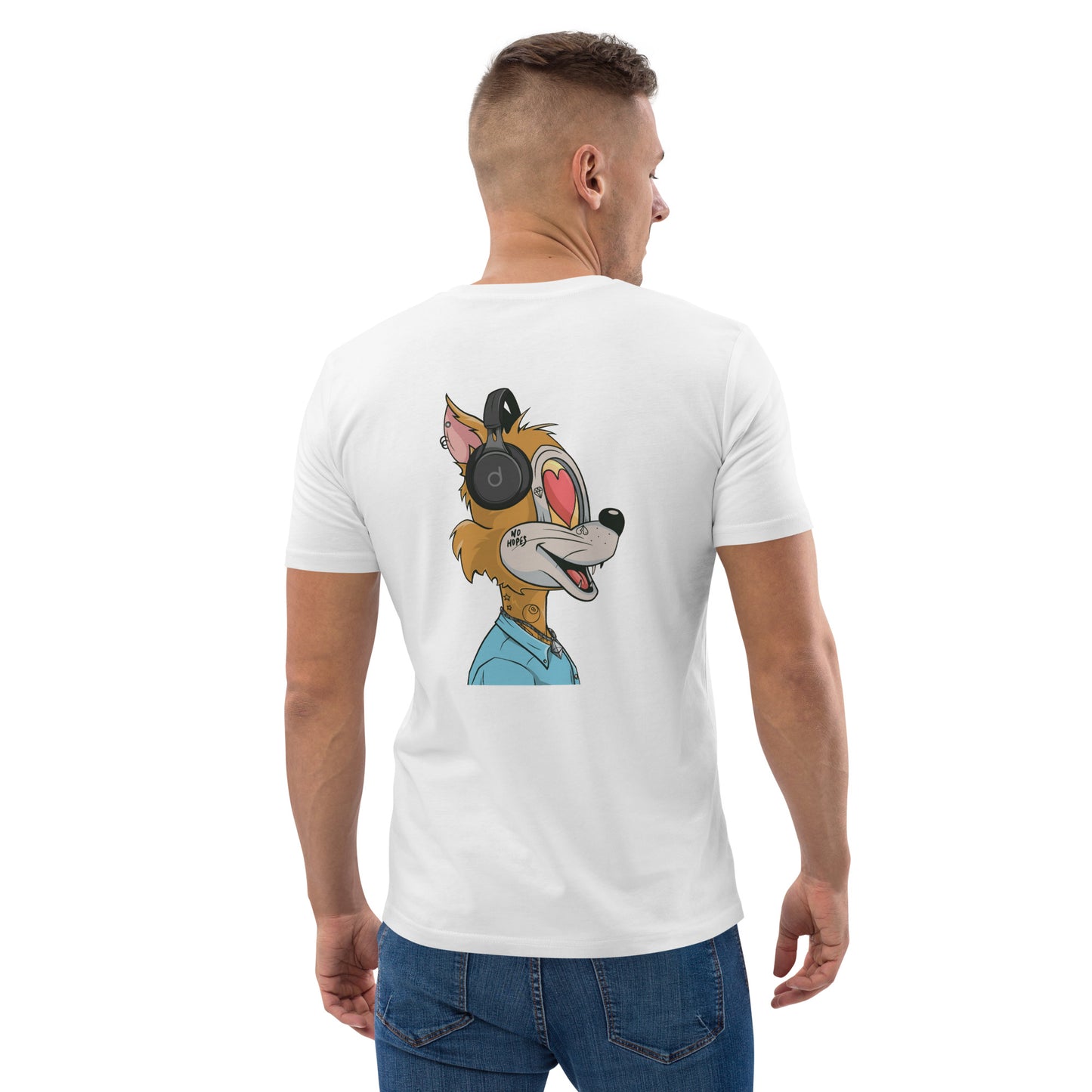 Unisex organic cotton t-shirt feat TOON #2425 (front embroidered + rear print)