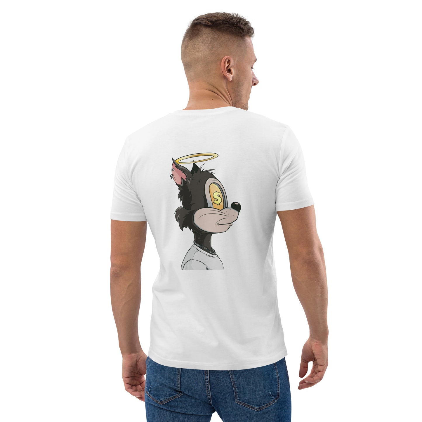 Unisex organic cotton t-shirt feat. TOON #590 (front embroidered + rear print)