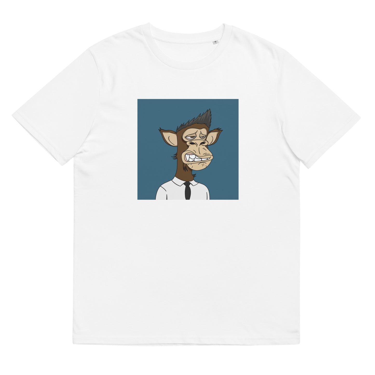Unisex organic cotton t-shirt feat Polygon Ape #8130 TOKEN GATED