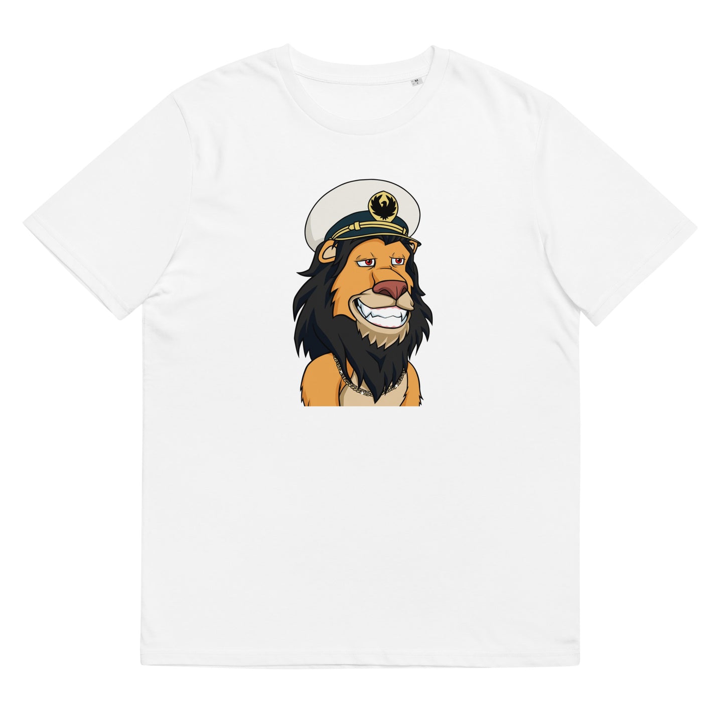 Unisex organic cotton t-shirt feat Lazy Lion #8067