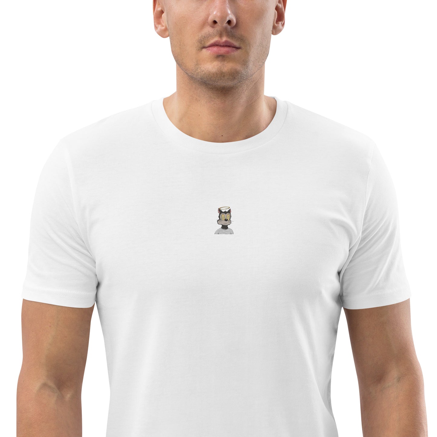 Unisex organic cotton t-shirt feat. TOON #590 (front embroidered + rear print)