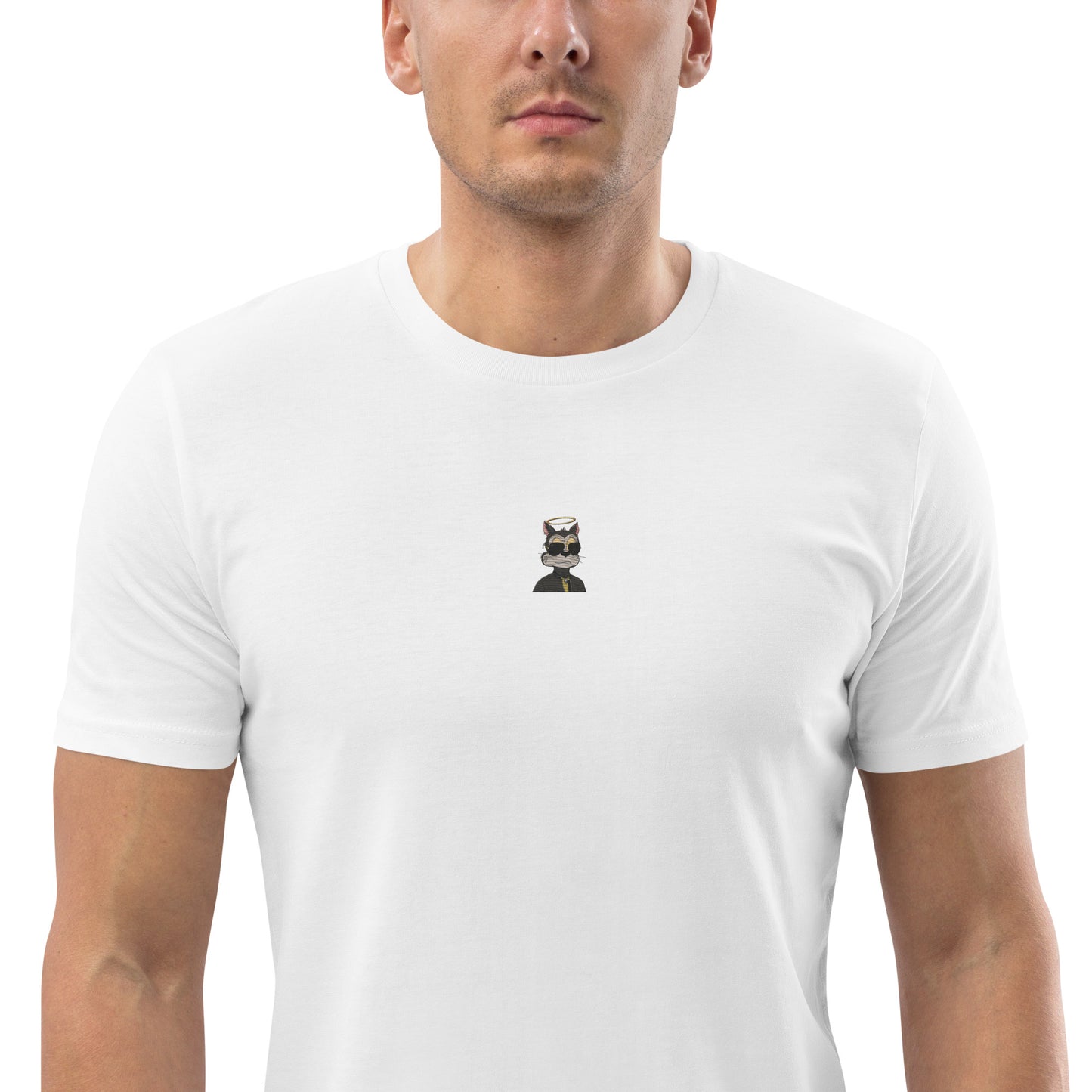 Unisex organic cotton t-shirt feat TOON #8551 (front embroidered + rear print)