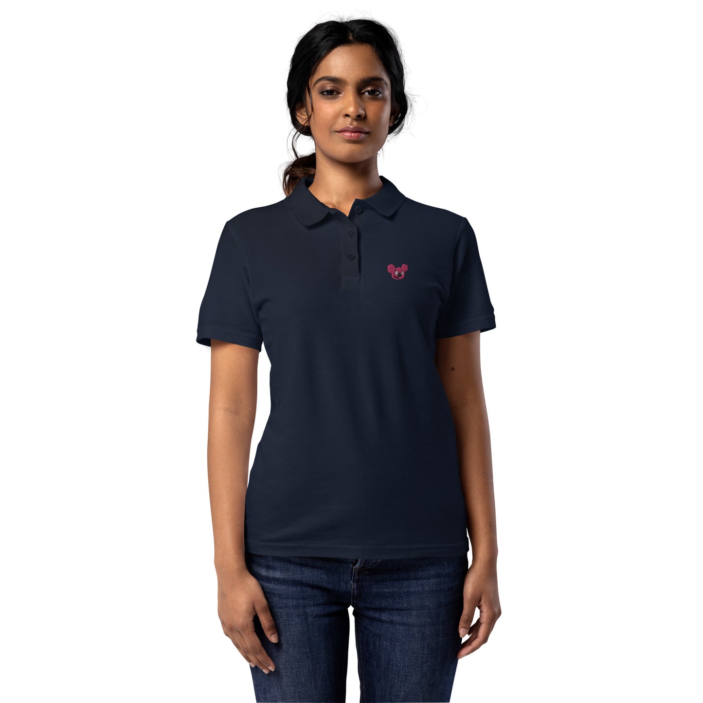 Women’s pique polo shirt feat K-Dude Club