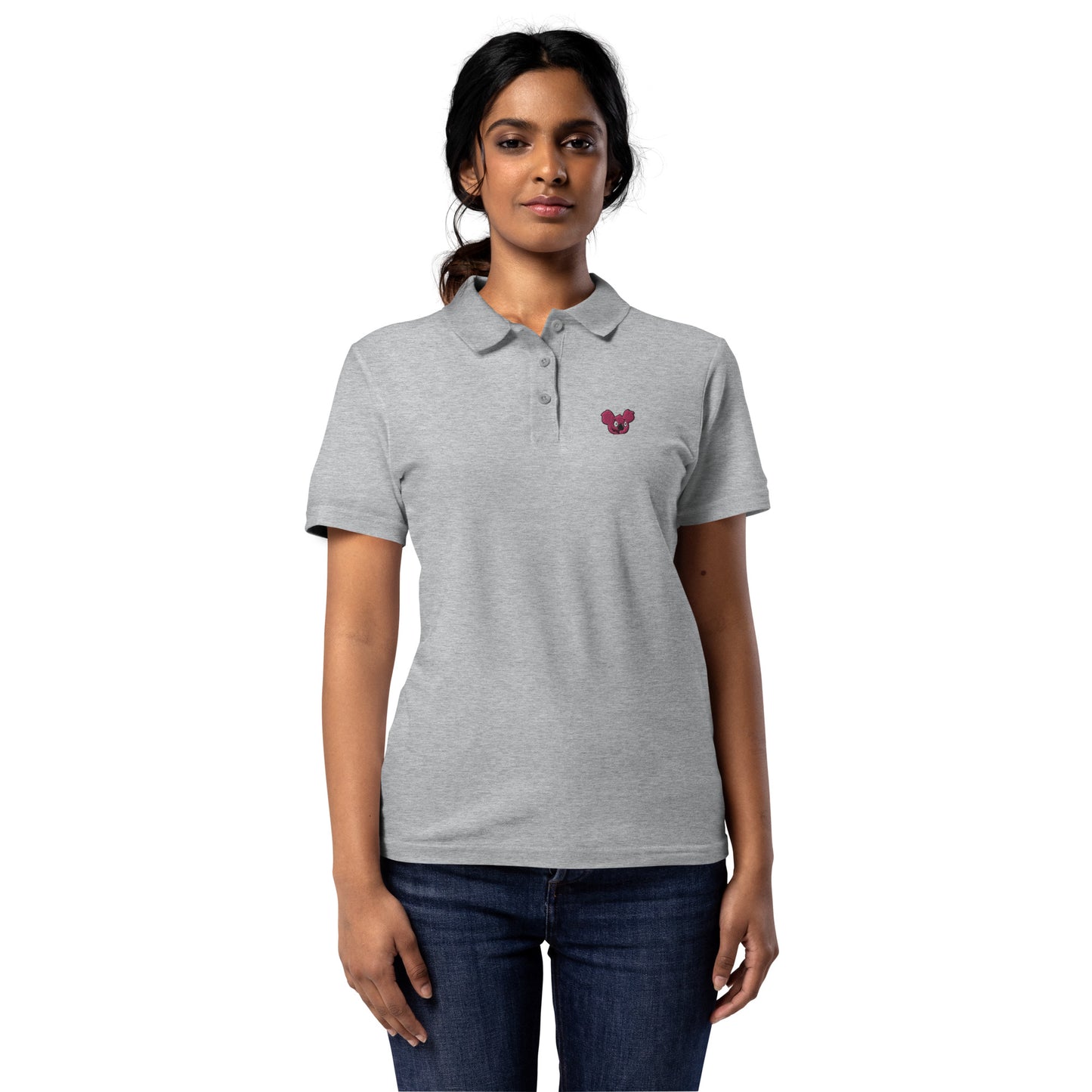 Women’s pique polo shirt feat K-Dude Club
