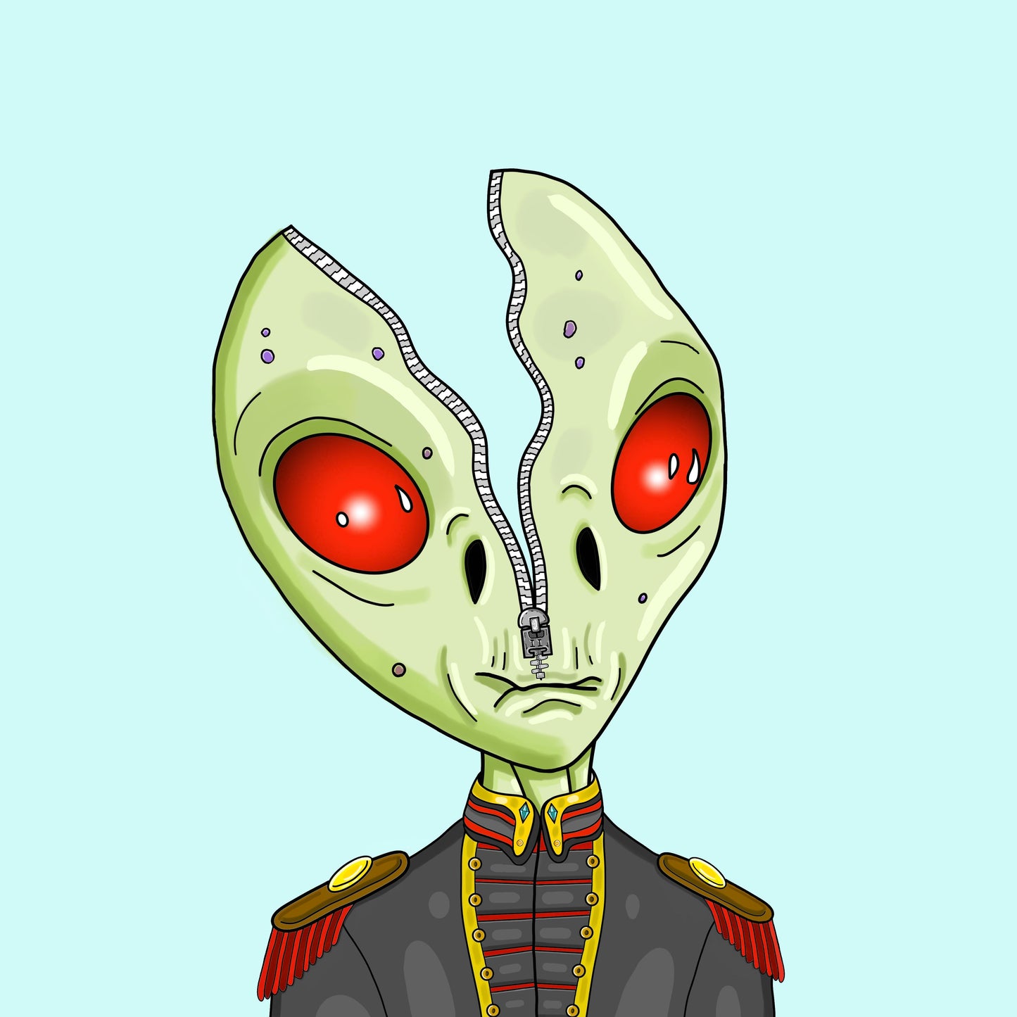 Alien #0006 by inkink Shivadelic - T-Shirt