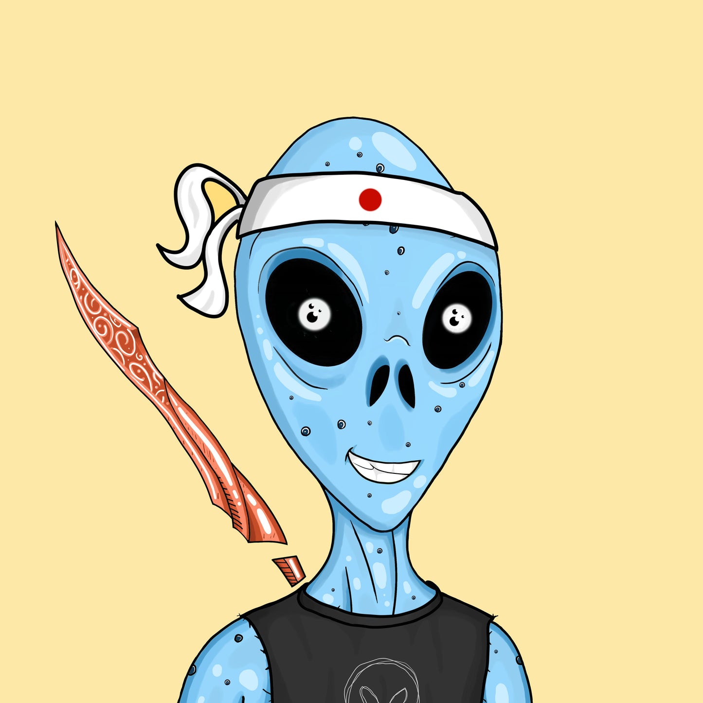 Alien #0013 by inkink Shivadelic - T-Shirt