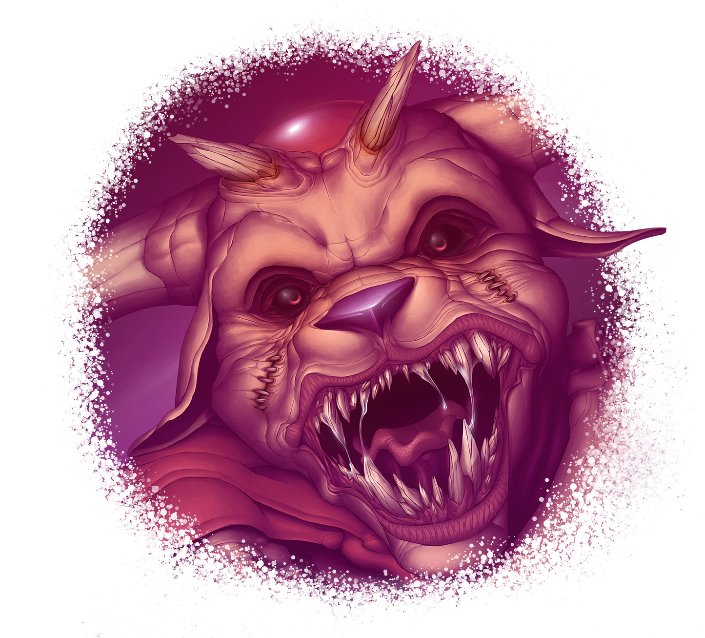 Dante Demon Face by RykyRamirez - T-Shirt