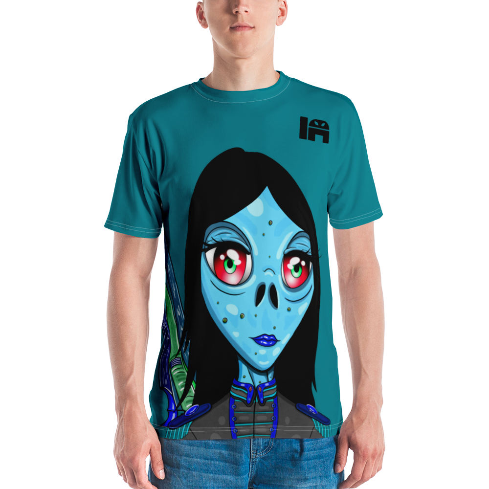 Alien #0028 by inkink Shivadelic - ALL OVER T-Shirt