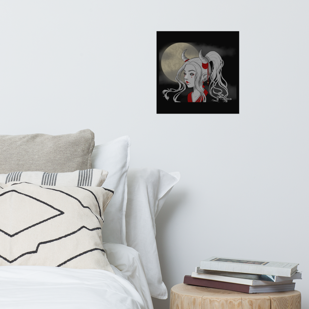 Oni Girl by Leticia Lobato - Poster