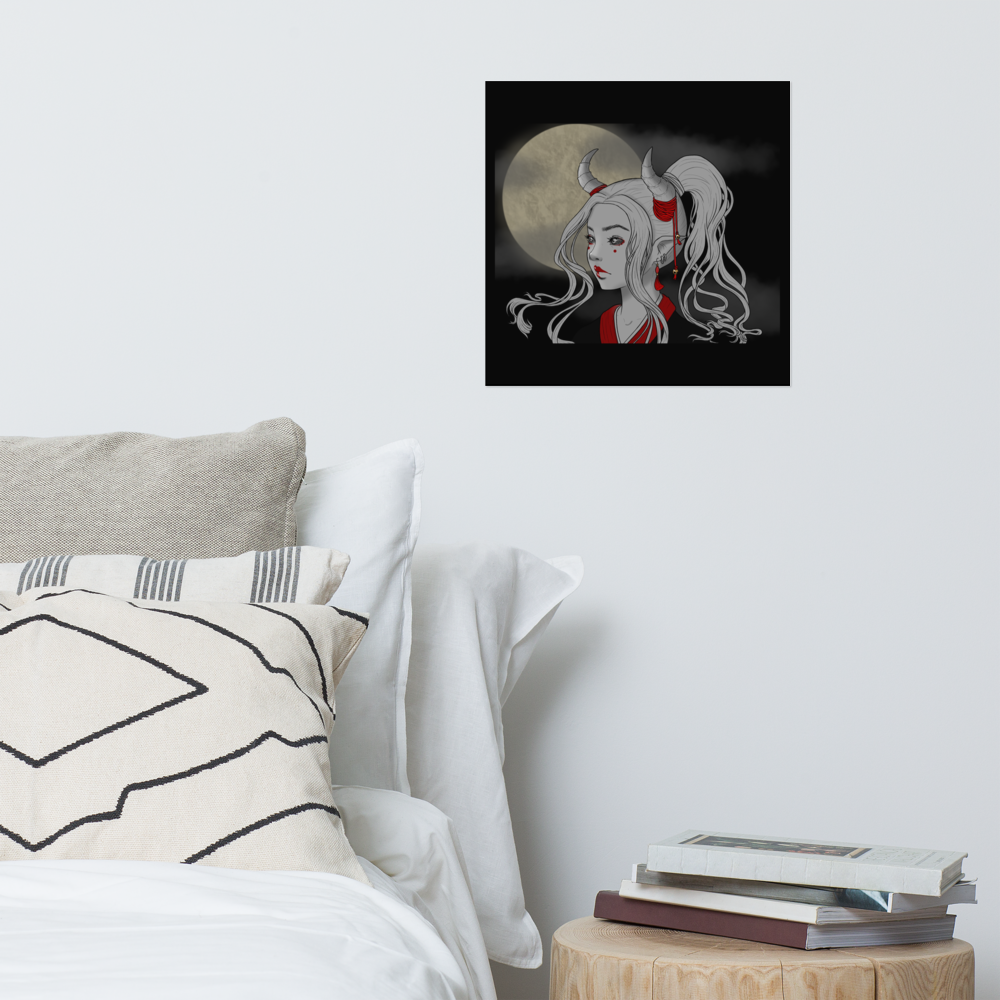 Oni Girl by Leticia Lobato - Poster