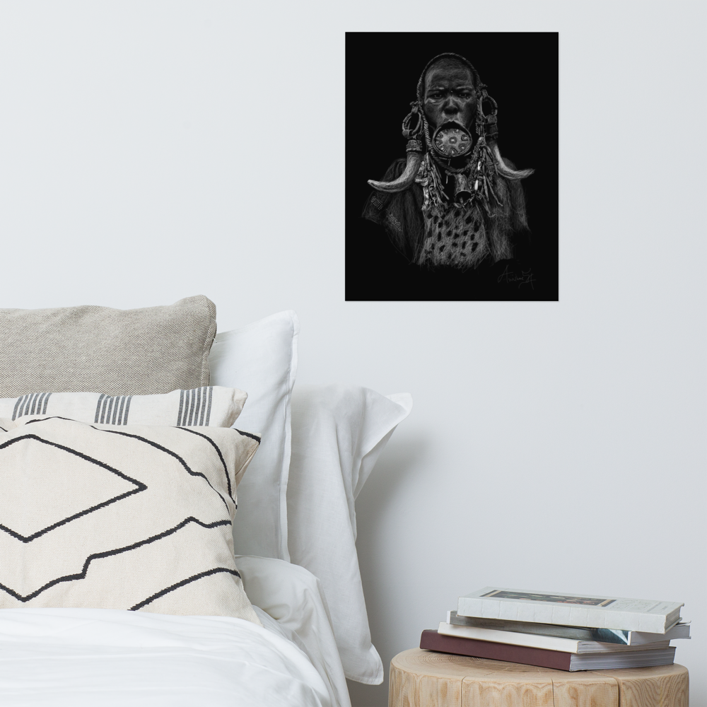 African Beauty by Samuel Friday - Poster