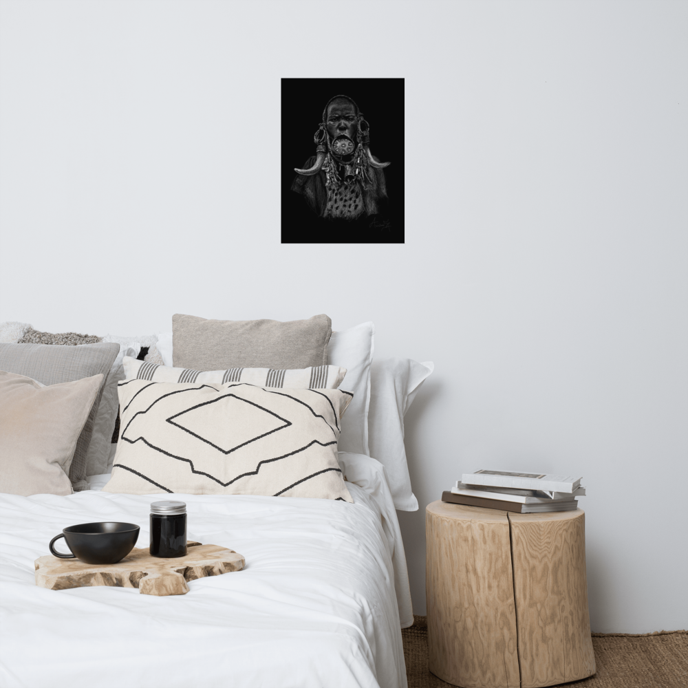 African Beauty by Samuel Friday - Poster