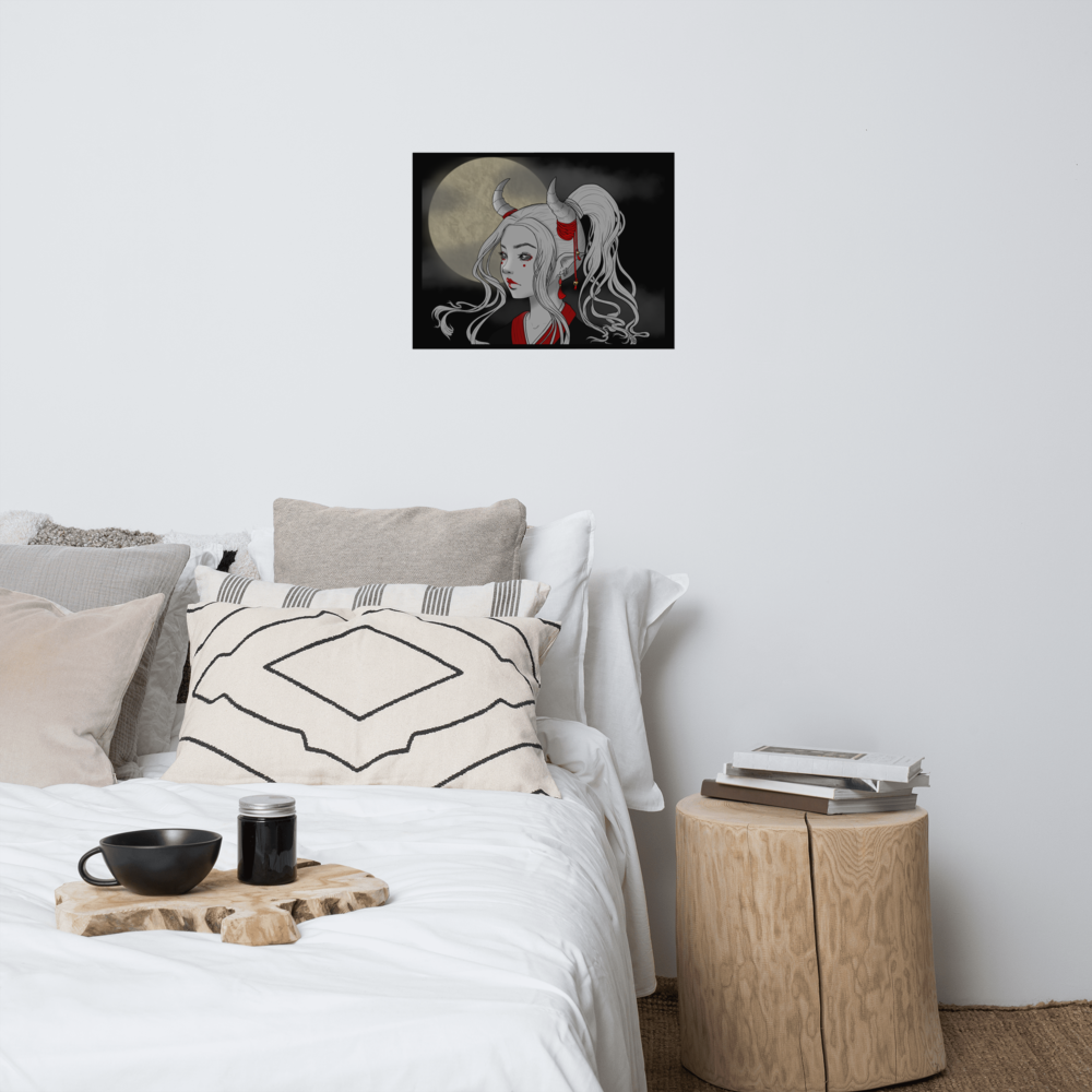 Oni Girl by Leticia Lobato - Poster