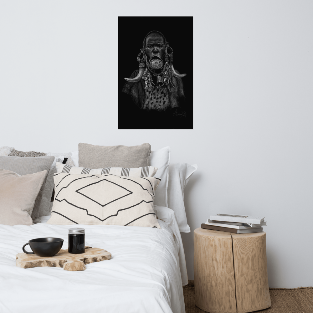 African Beauty by Samuel Friday - Poster