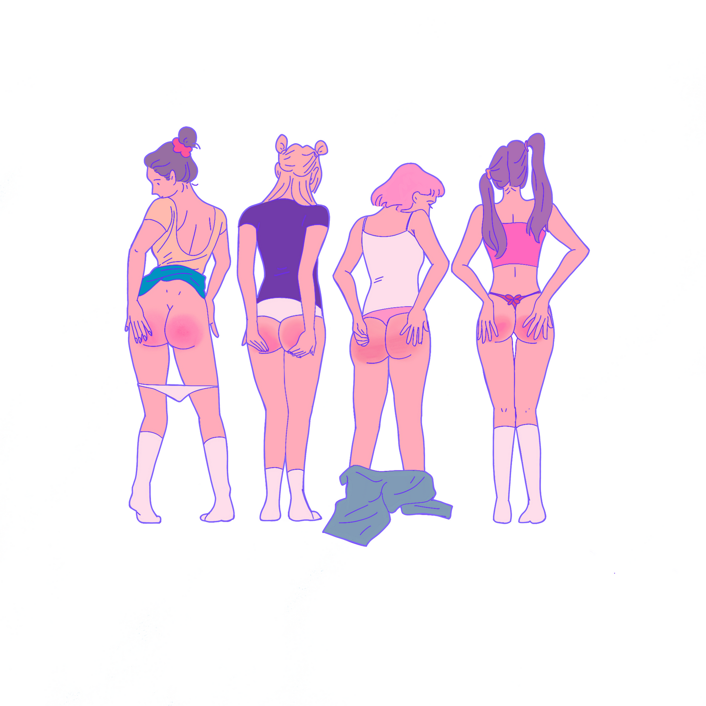 4 sorry girls by Jiangbrulant - T-Shirt