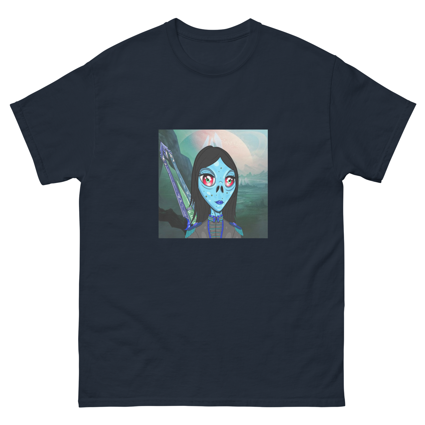 Alien #0028 by inkink Shivadelic - T-shirt