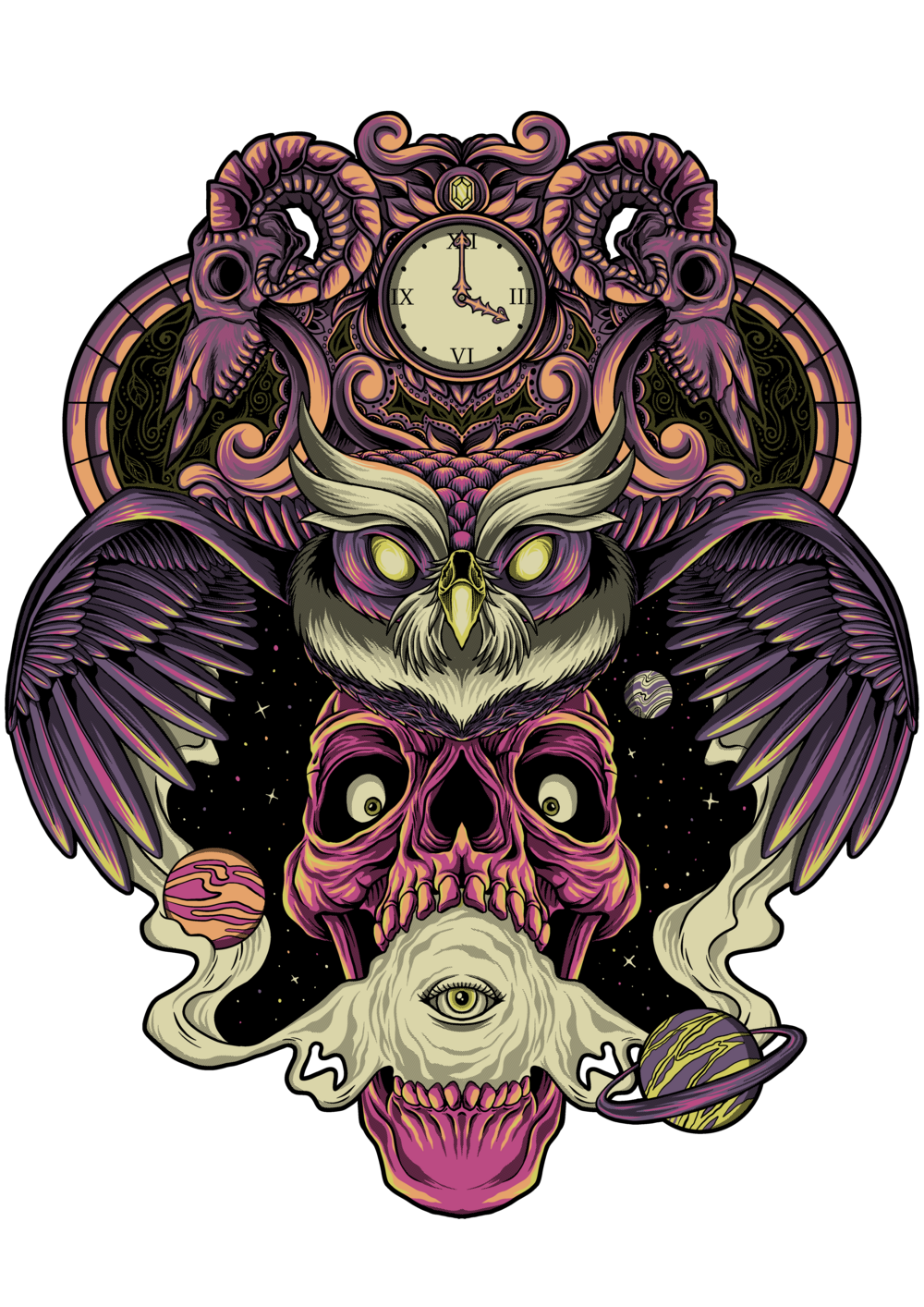 Timeless death by Monochromefrog - ALL OVER T-shirt