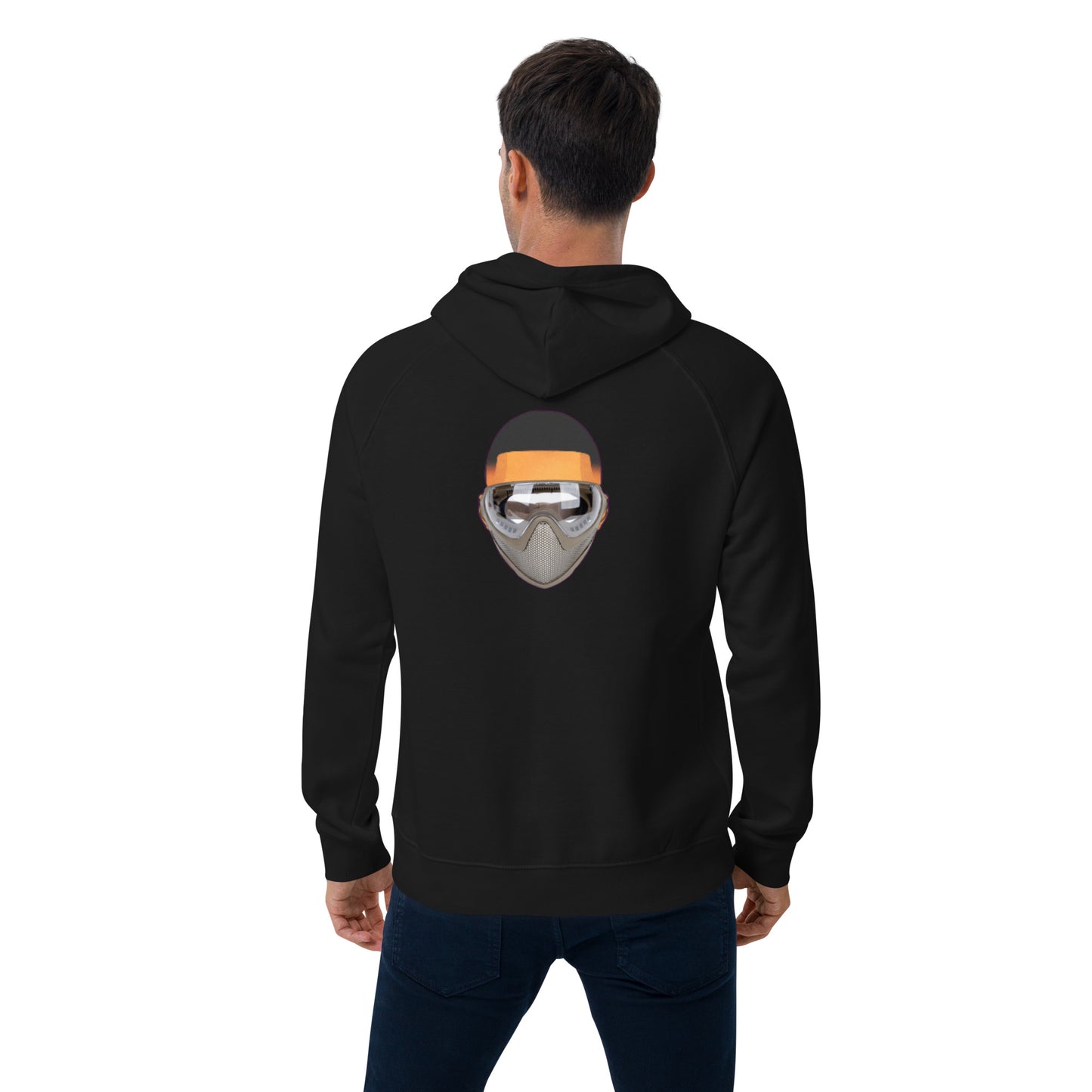 feat feat Mbappe Faces NFT - Unisex eco raglan hoodie SINGLE EDITION