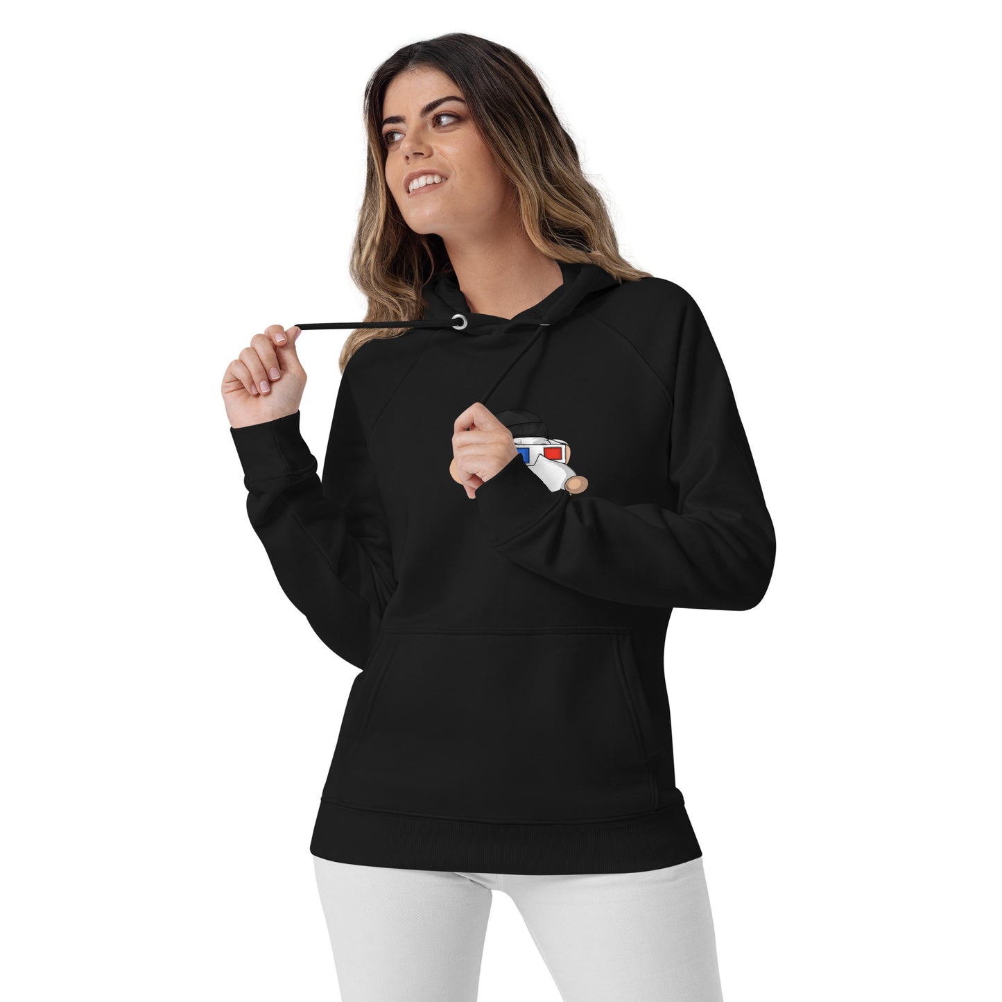 Unisex eco raglan hoodie feat Fat Rat #6058
