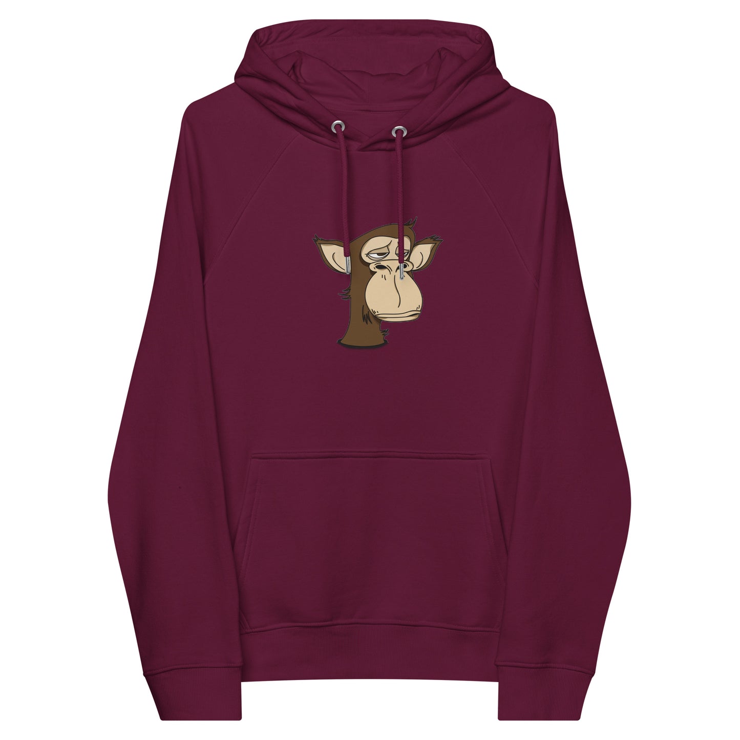 Unisex eco raglan hoodie feat Polygon Ape YC #6437