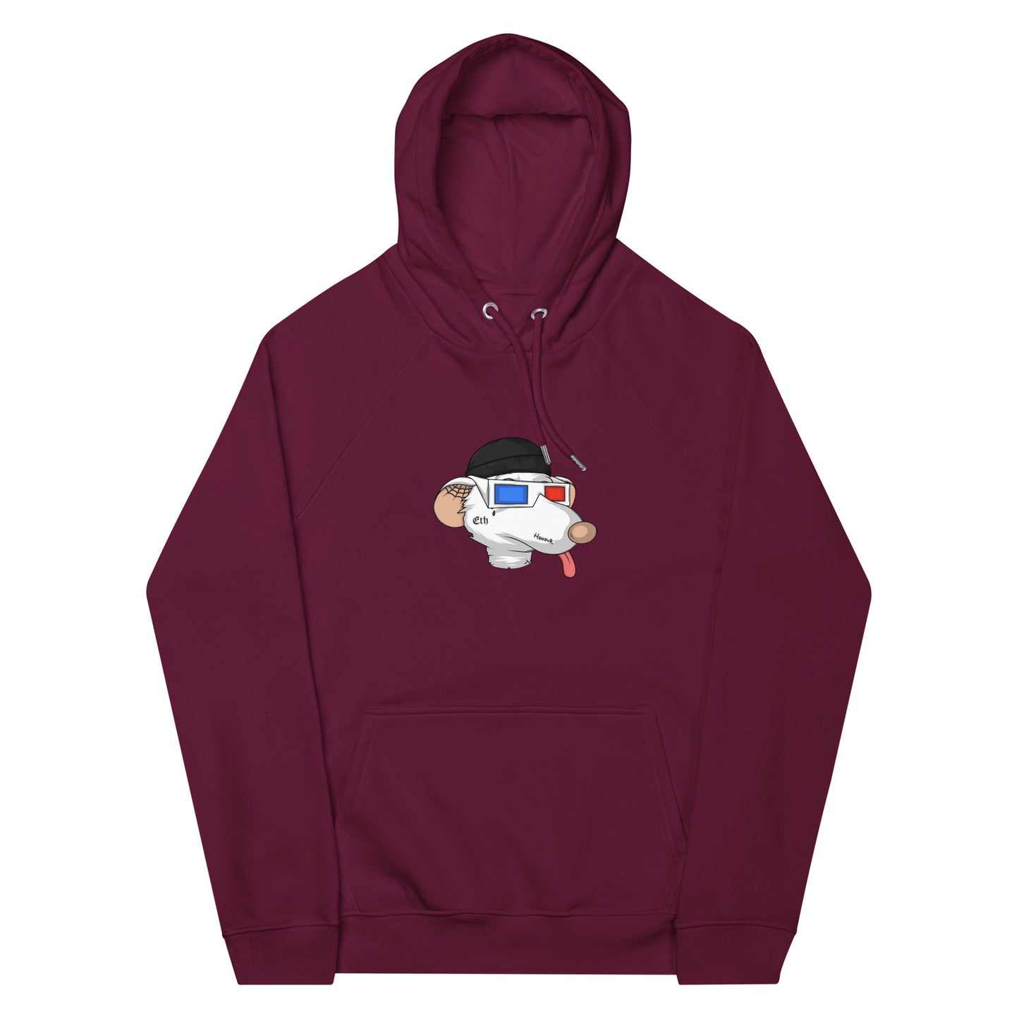 Unisex eco raglan hoodie feat Fat Rat #6058