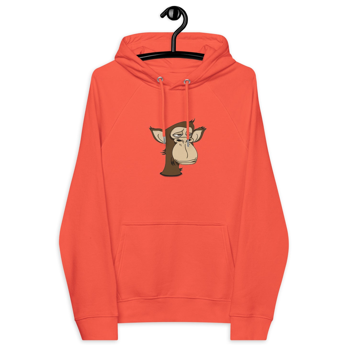 Unisex eco raglan hoodie feat Polygon Ape YC #6437