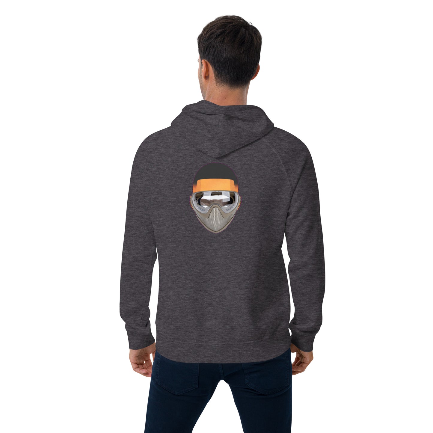 feat feat Mbappe Faces NFT - Unisex eco raglan hoodie SINGLE EDITION