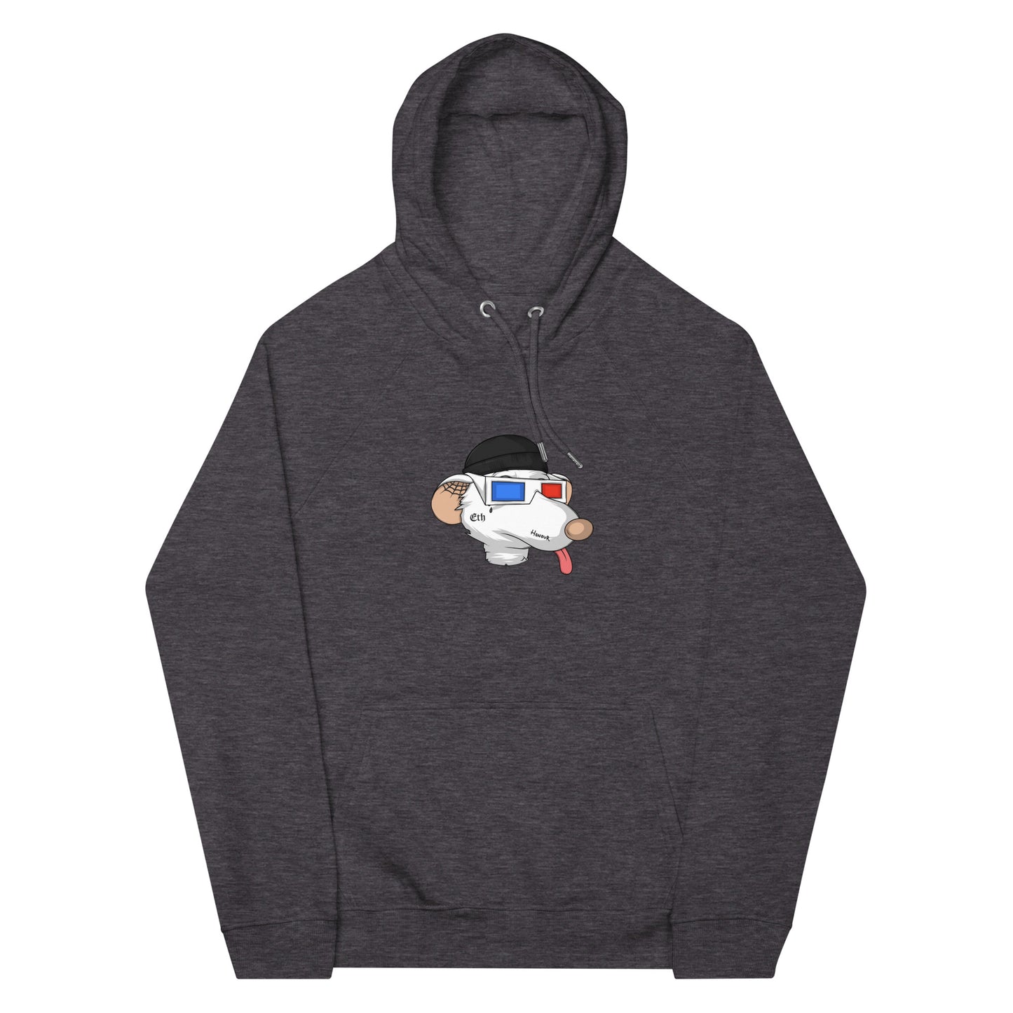 Unisex eco raglan hoodie feat Fat Rat #6058