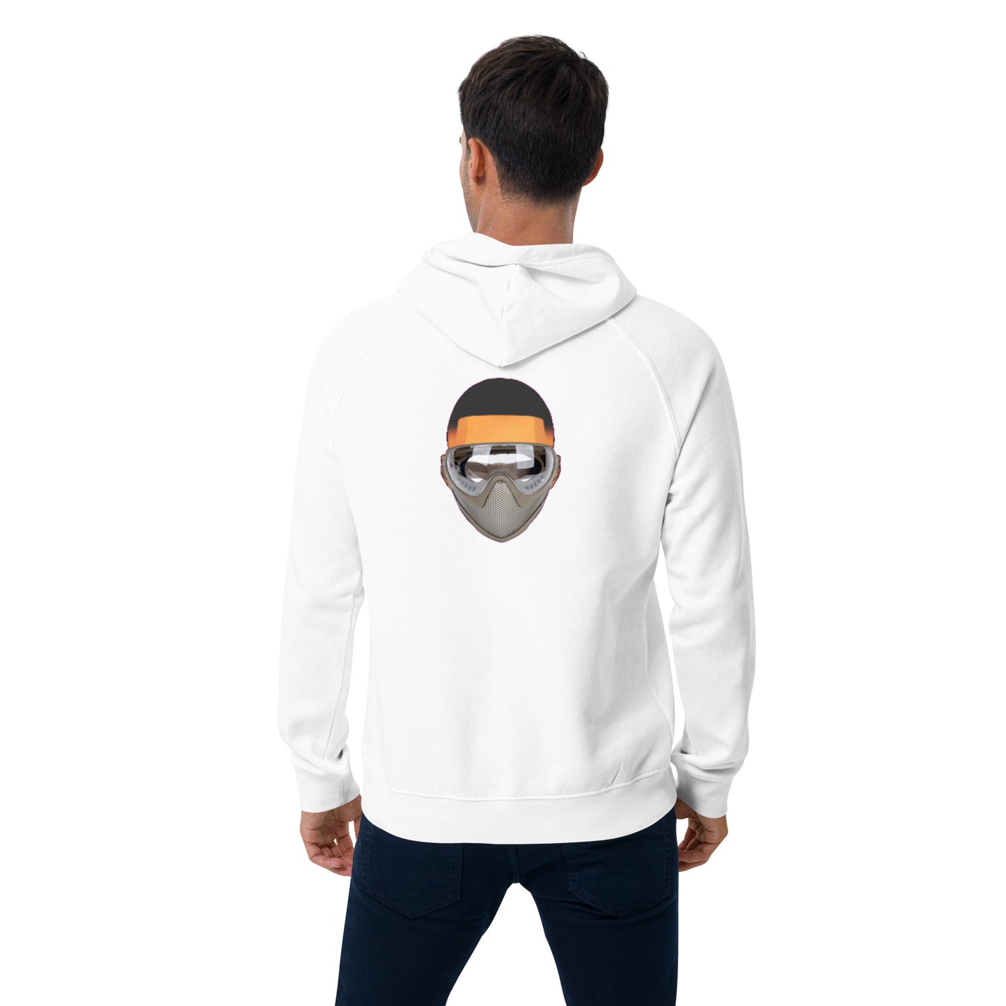feat feat Mbappe Faces NFT - Unisex eco raglan hoodie SINGLE EDITION