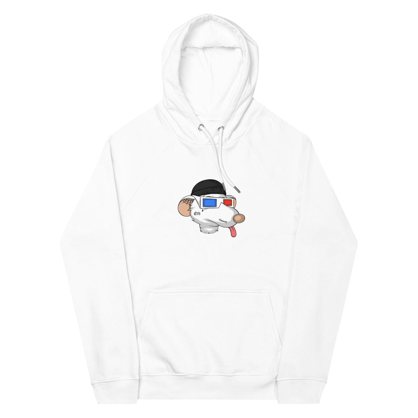 Unisex eco raglan hoodie feat Fat Rat #6058