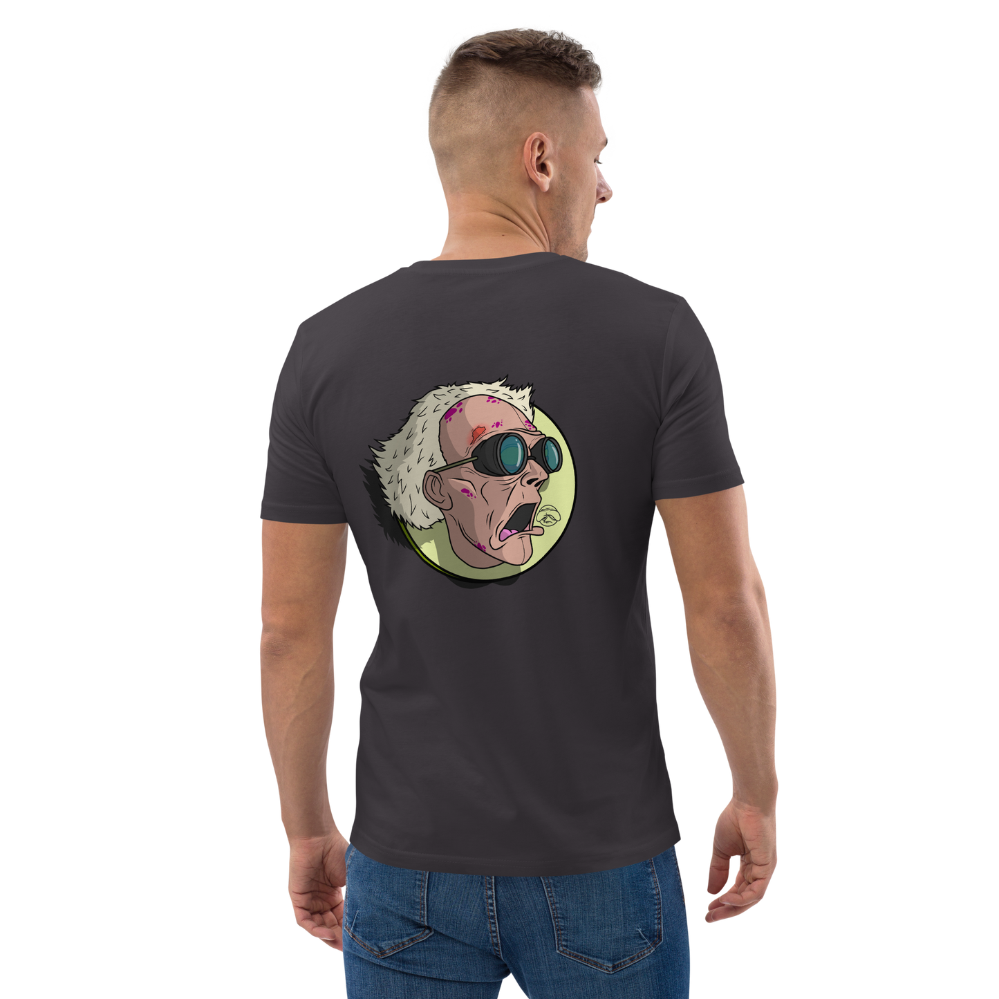feat OldManHead - Unisex organic cotton t-shirt REAR PRINT