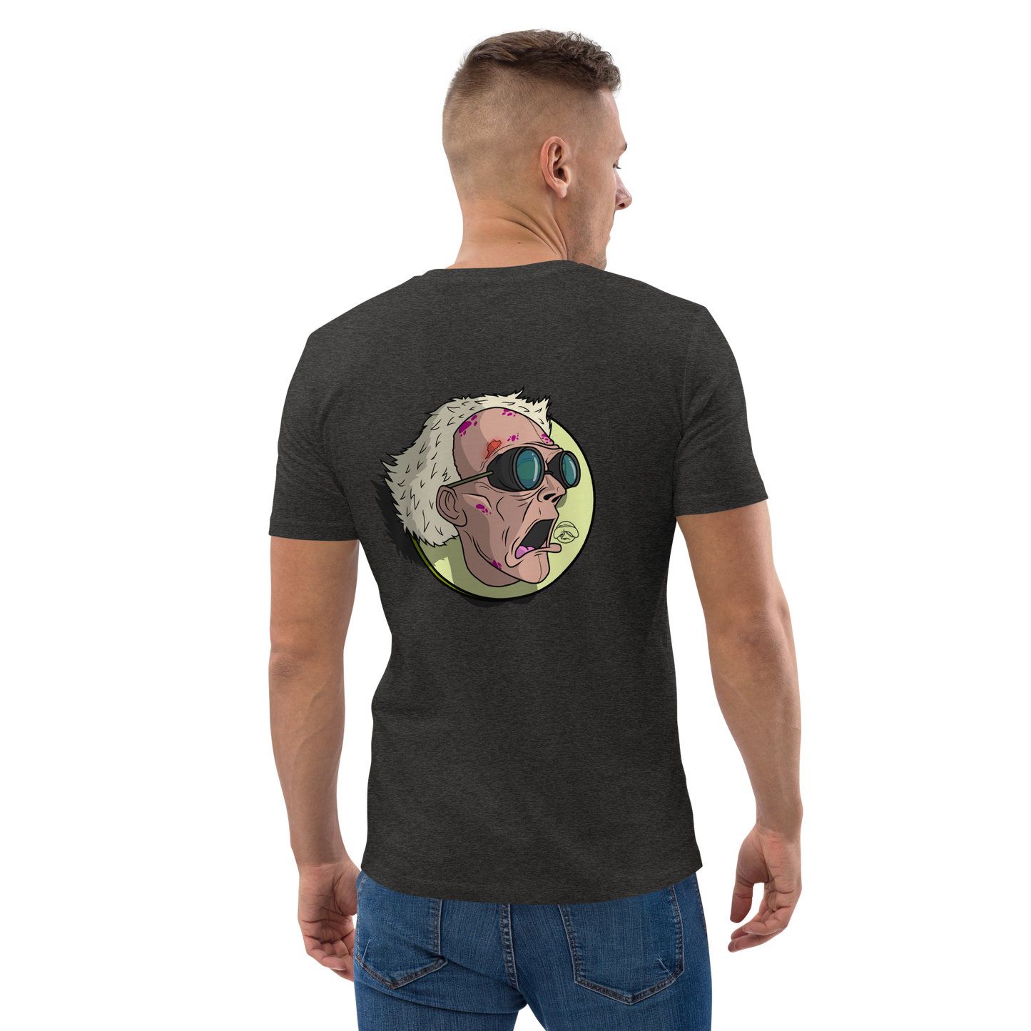 feat OldManHead - Unisex organic cotton t-shirt REAR PRINT