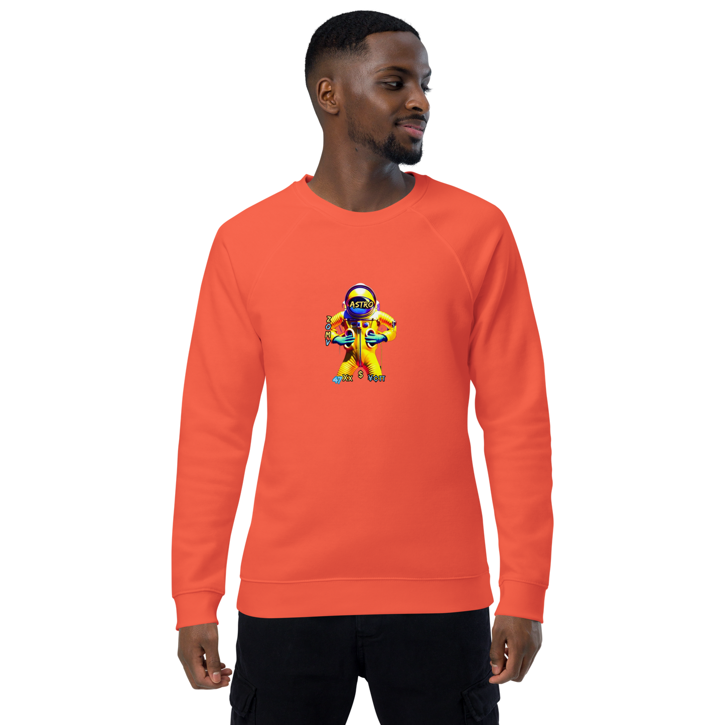 feat Bud Reeferson - Unisex organic raglan sweatshirt
