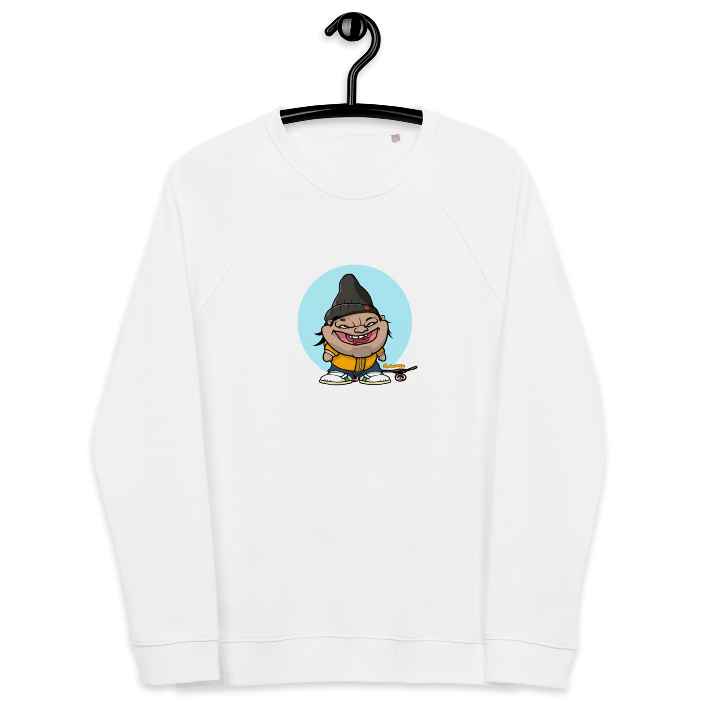 feat culpao_nft - Unisex organic raglan sweatshirt