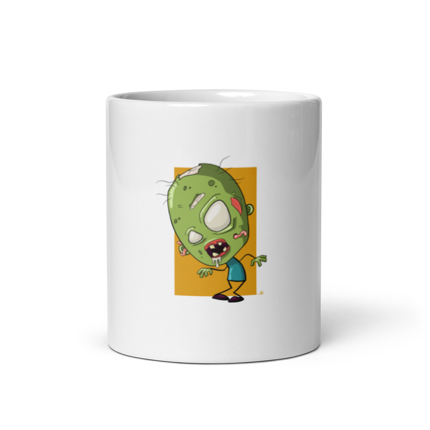 feat SK - White glossy mug