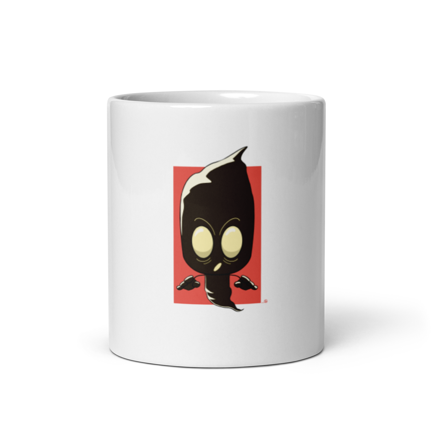 feat SK - White glossy mug