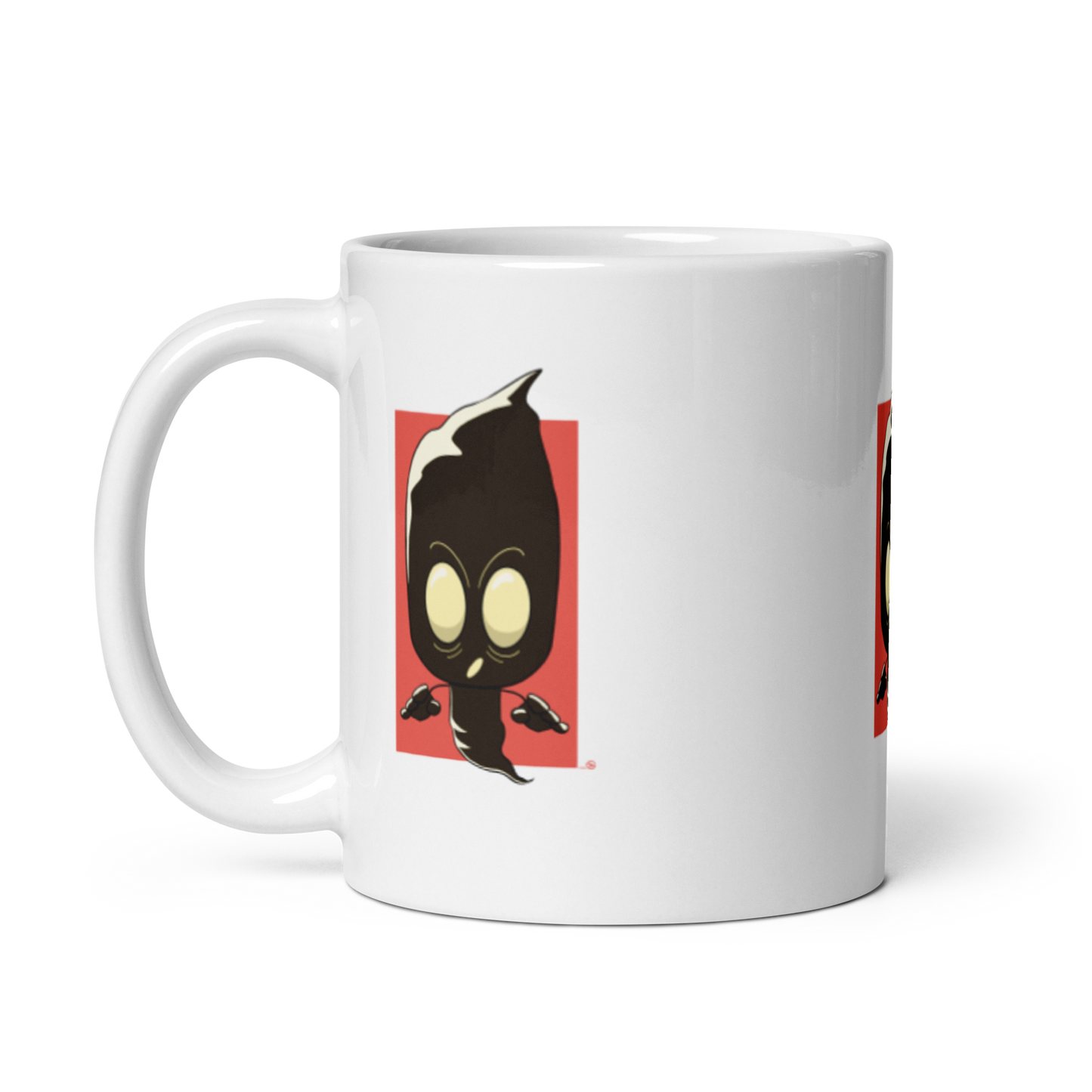 feat SK - White glossy mug