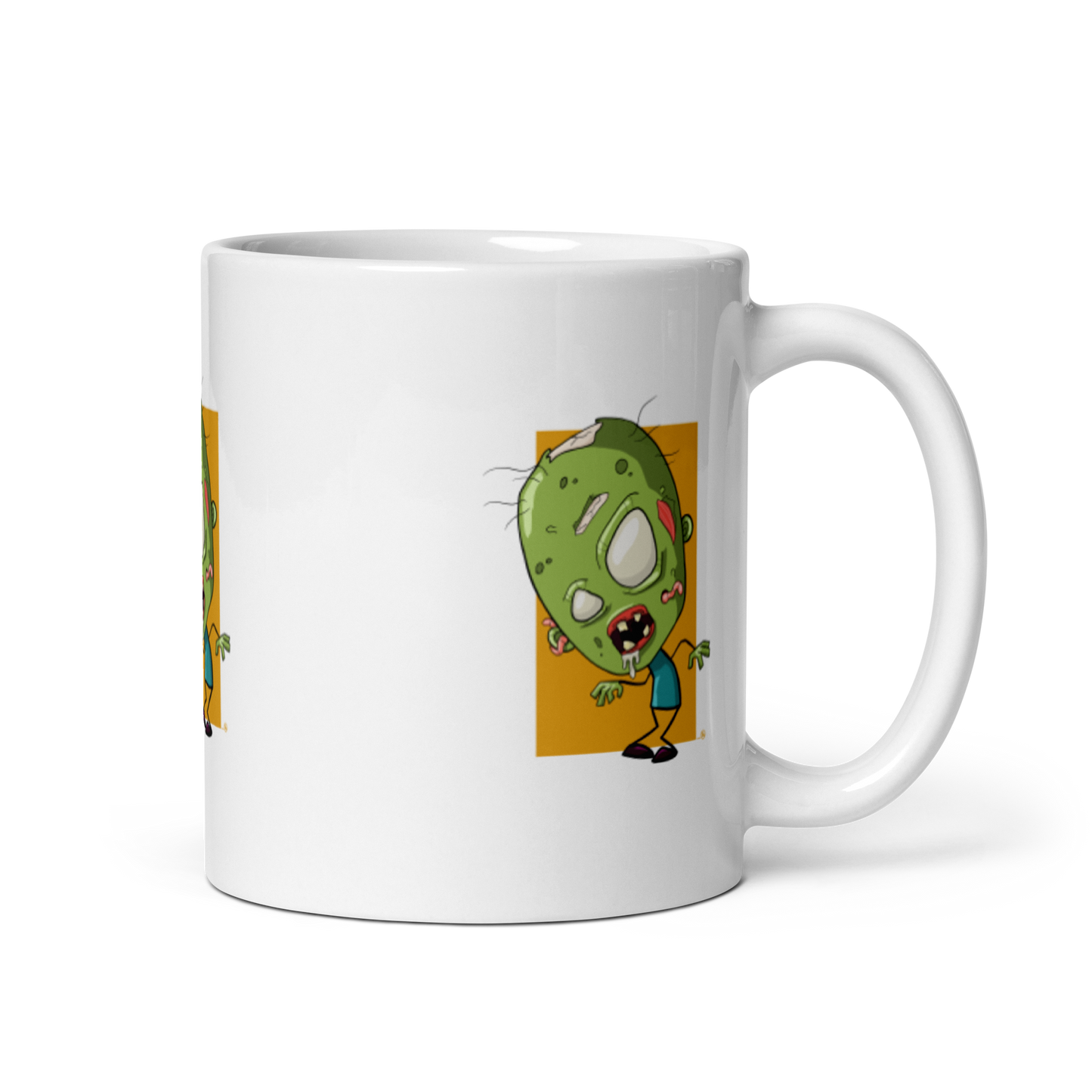 feat SK - White glossy mug