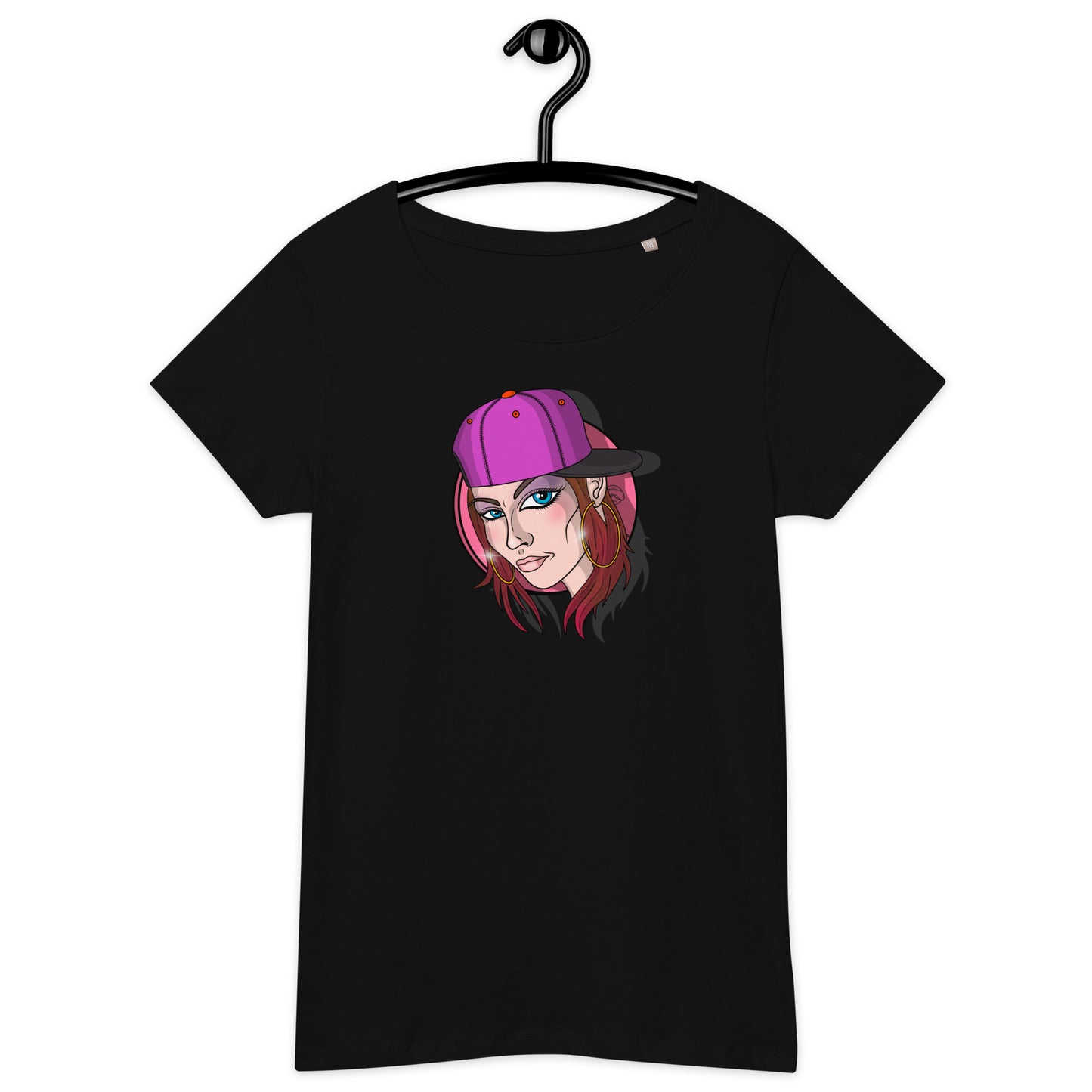 Women’s basic organic t-shirt feat OldManHead