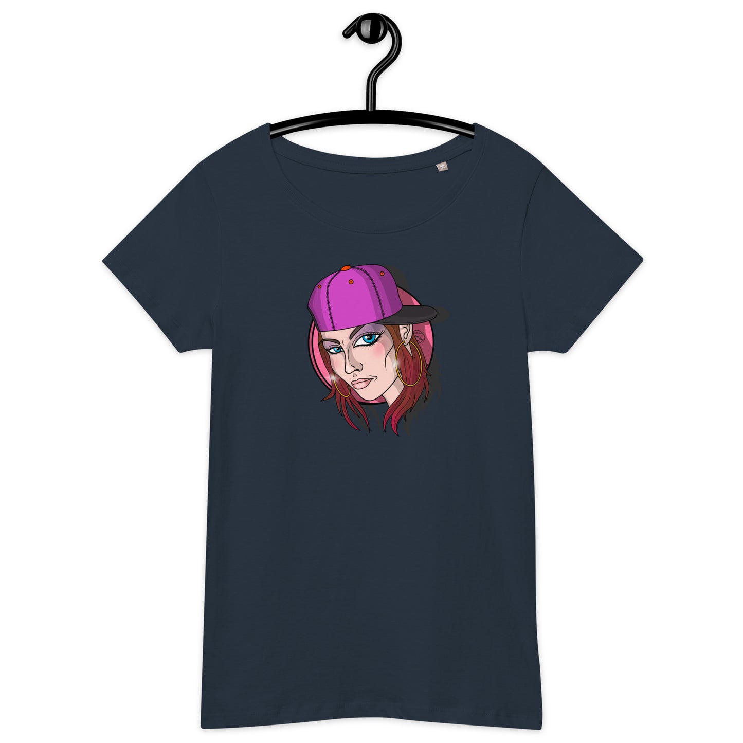 Women’s basic organic t-shirt feat OldManHead