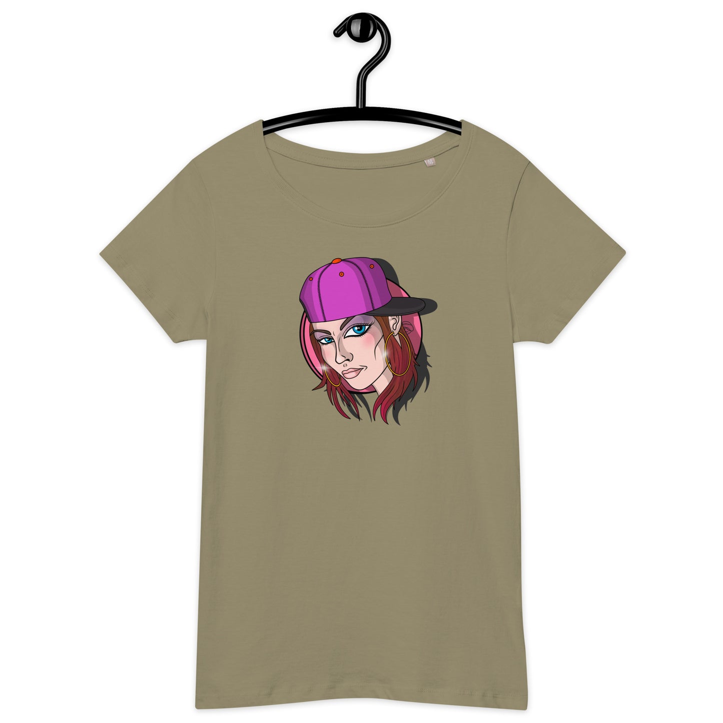 Women’s basic organic t-shirt feat OldManHead