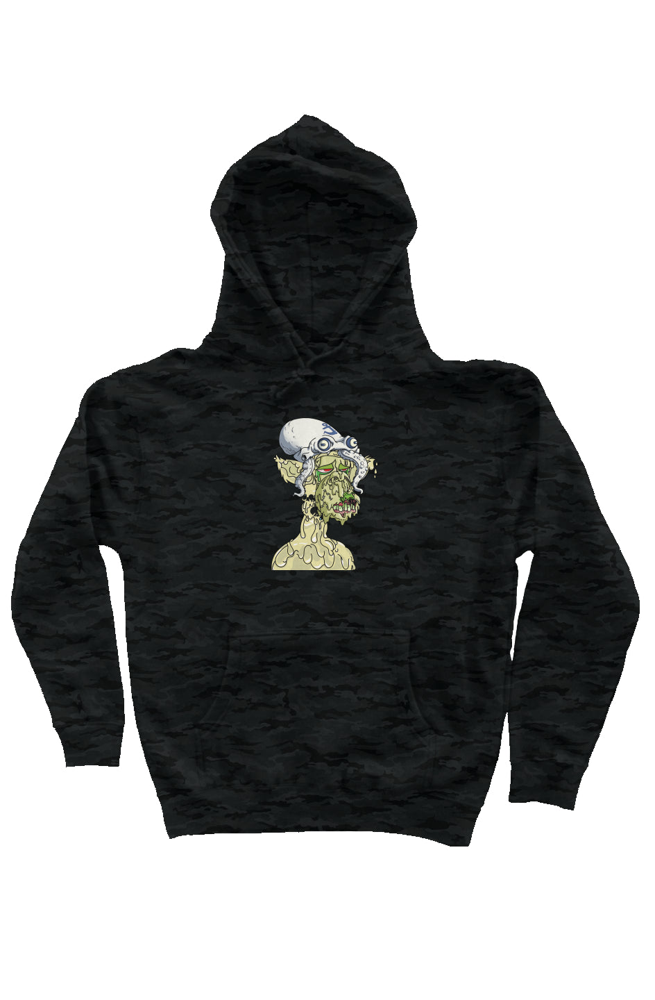 Camo Independent Heavyweight Hoodie feat Polygon Mutant #5169