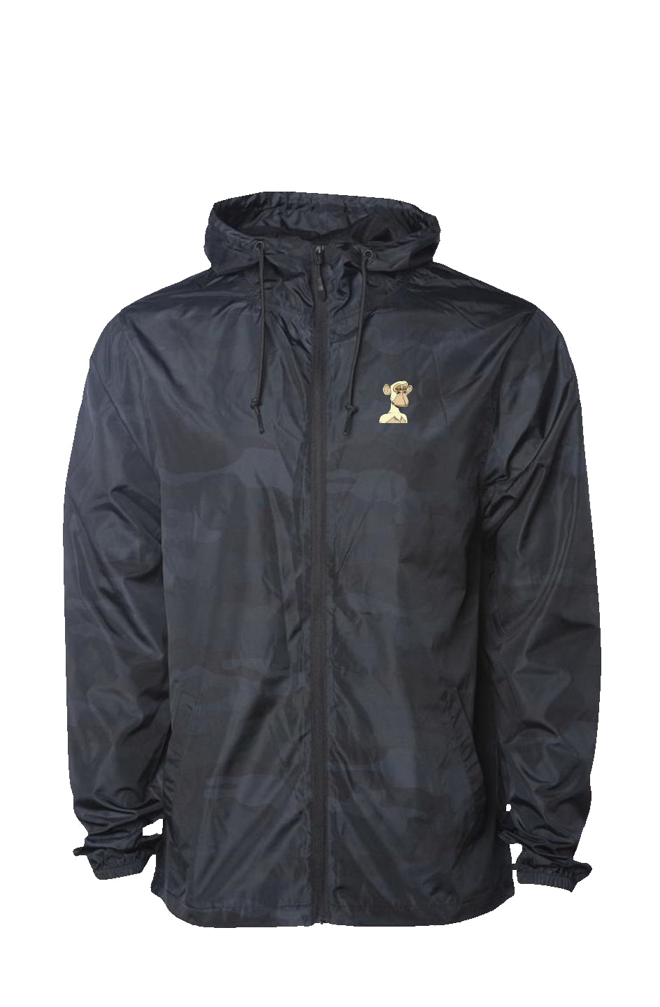 Black Camo Water Resistant Windbreaker feat BAYC #4039